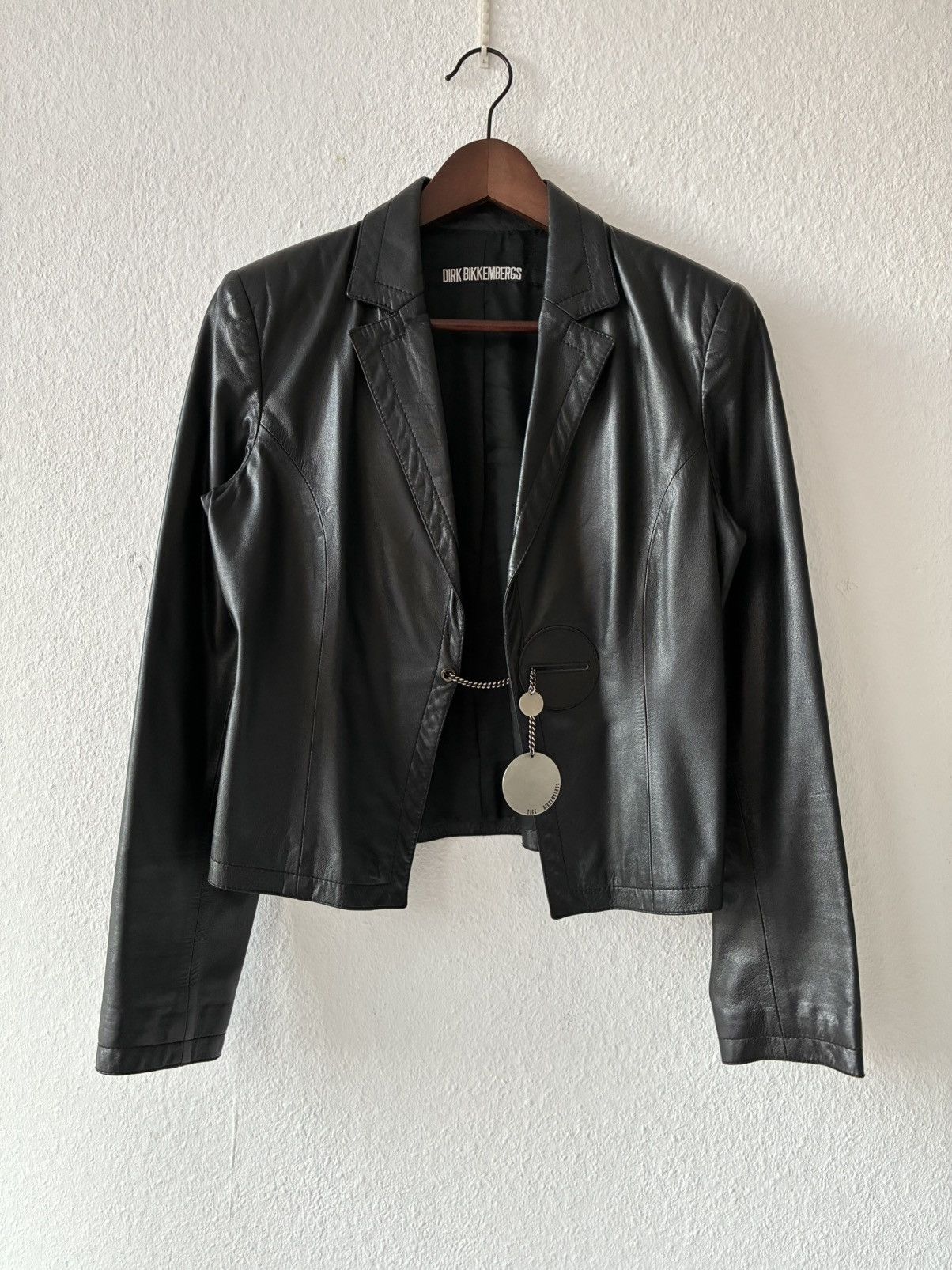 Dirk Bikkembergs Dirk Bikkembergs SS2004 Leather Blazer Size M / US 6-8 / IT 42-44 - 1 Thumbnail