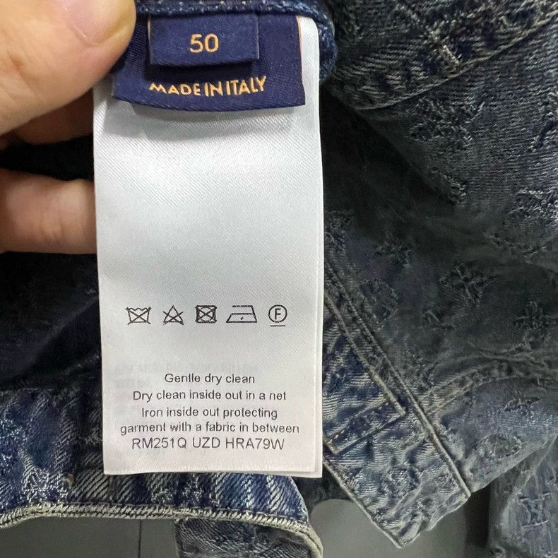 Louis Vuitton Louis Vuitton Washed Embossed Denim Jacket 2501-Nextarrow Size US M / EU 48-50 / 2 - 5 Thumbnail