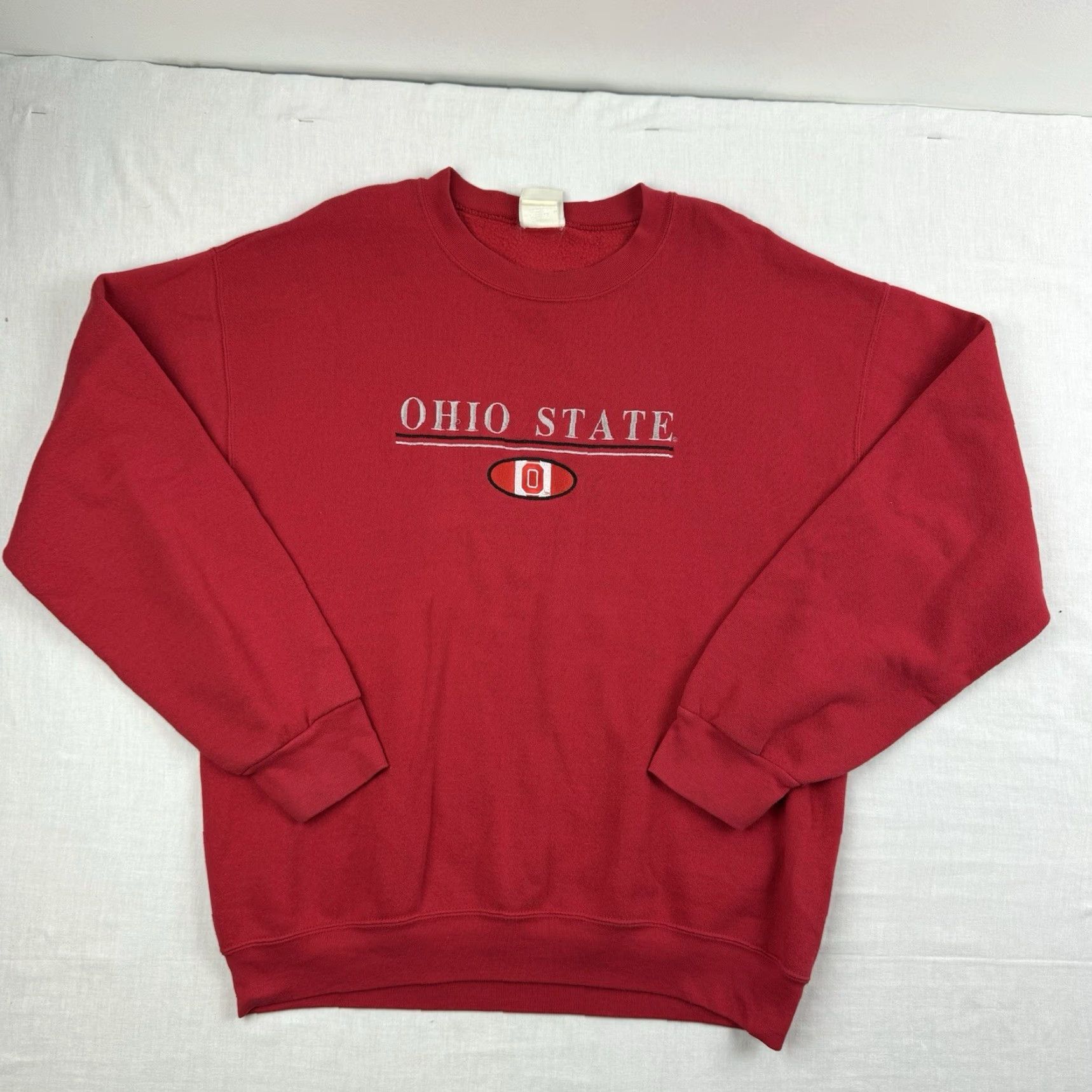 Vintage VINTAGE Briar Creek Sportswear Sweatshirt Adult Large Red Ohio State College Sports Crewneck 90s Y2K Mens Size US L / EU 52-54 / 3 - 4 Thumbnail