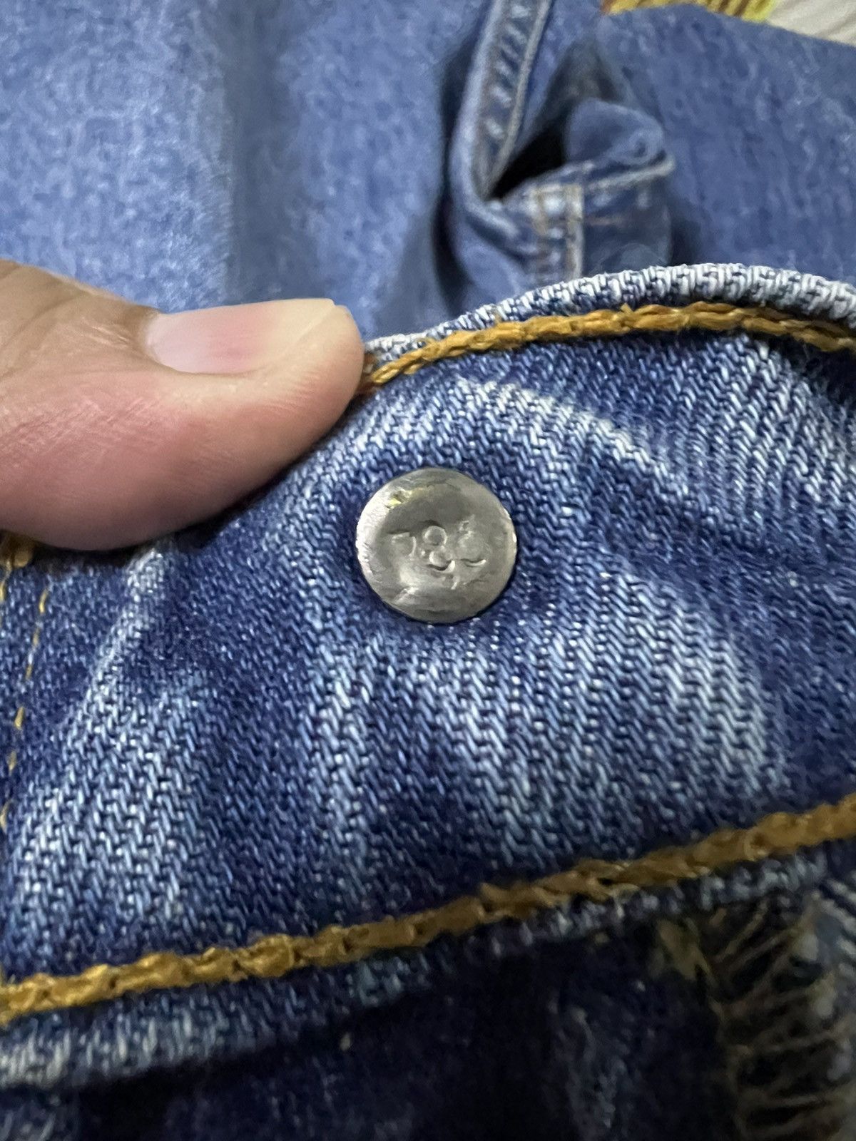 Levi's VTG Y2K LEVIS 607 BLUE JEANS ORANGE TAB Size US 30 / EU 46 - 6 Thumbnail