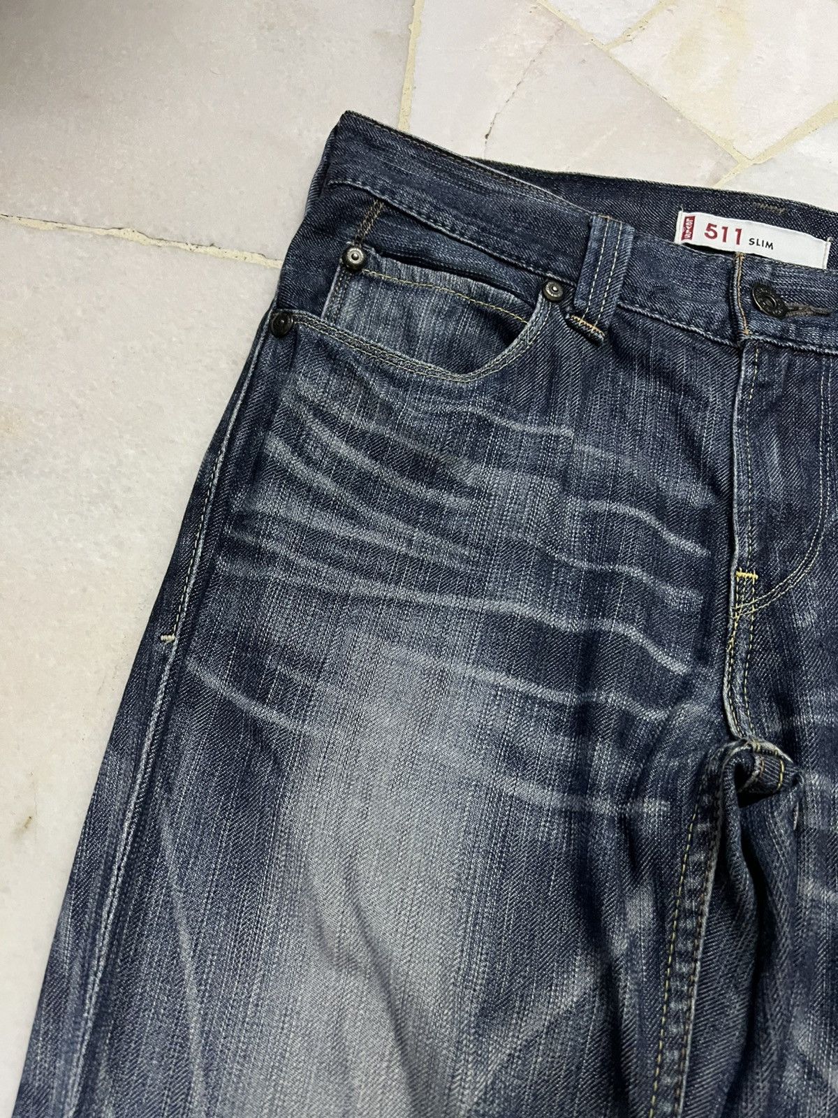 Levi's 💥Rare💥Vintage Levis 511 Distressed Jean Size US 32 / EU 48 - 8 Thumbnail
