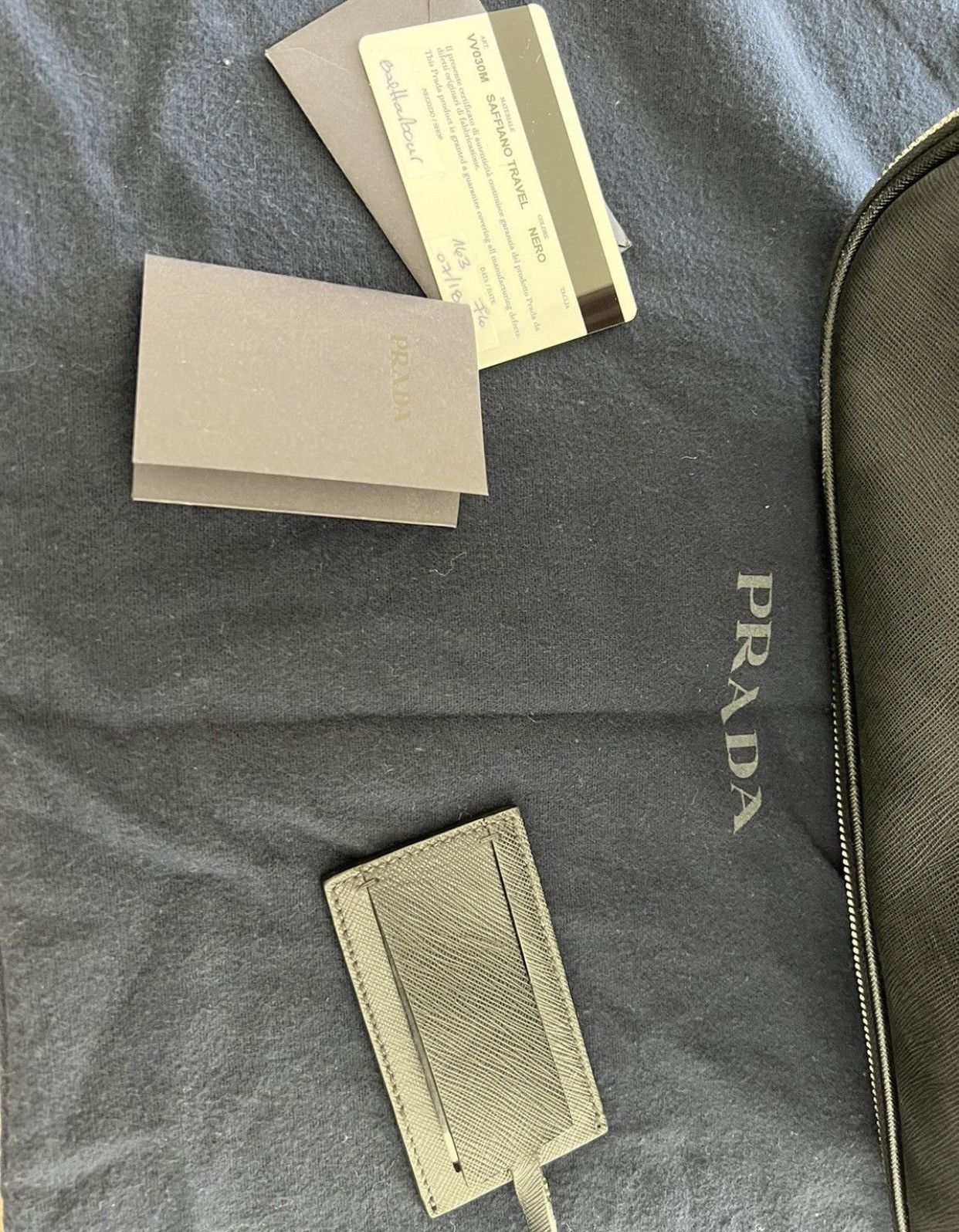 Prada Saffiano Leather Travel Suitcase | Carry On Size ONE SIZE - 8 Thumbnail