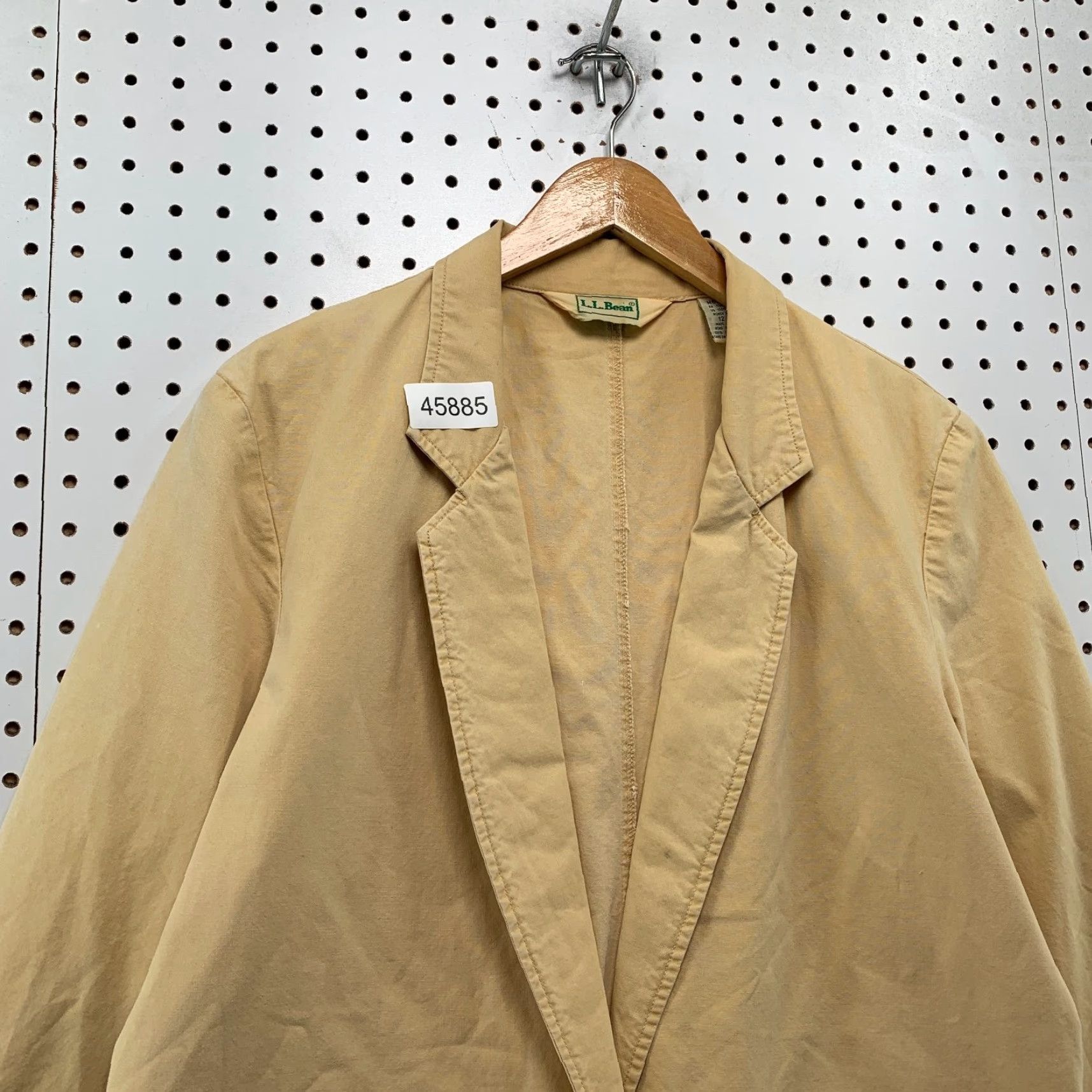 Vintage VINTAGE L.L. Bean Field Jacket Womens 12 Beige Canvas Lightweight Chore Coat 80s Casual 90s? Size XL / US 12-14 / IT 48-50 - 7 Thumbnail
