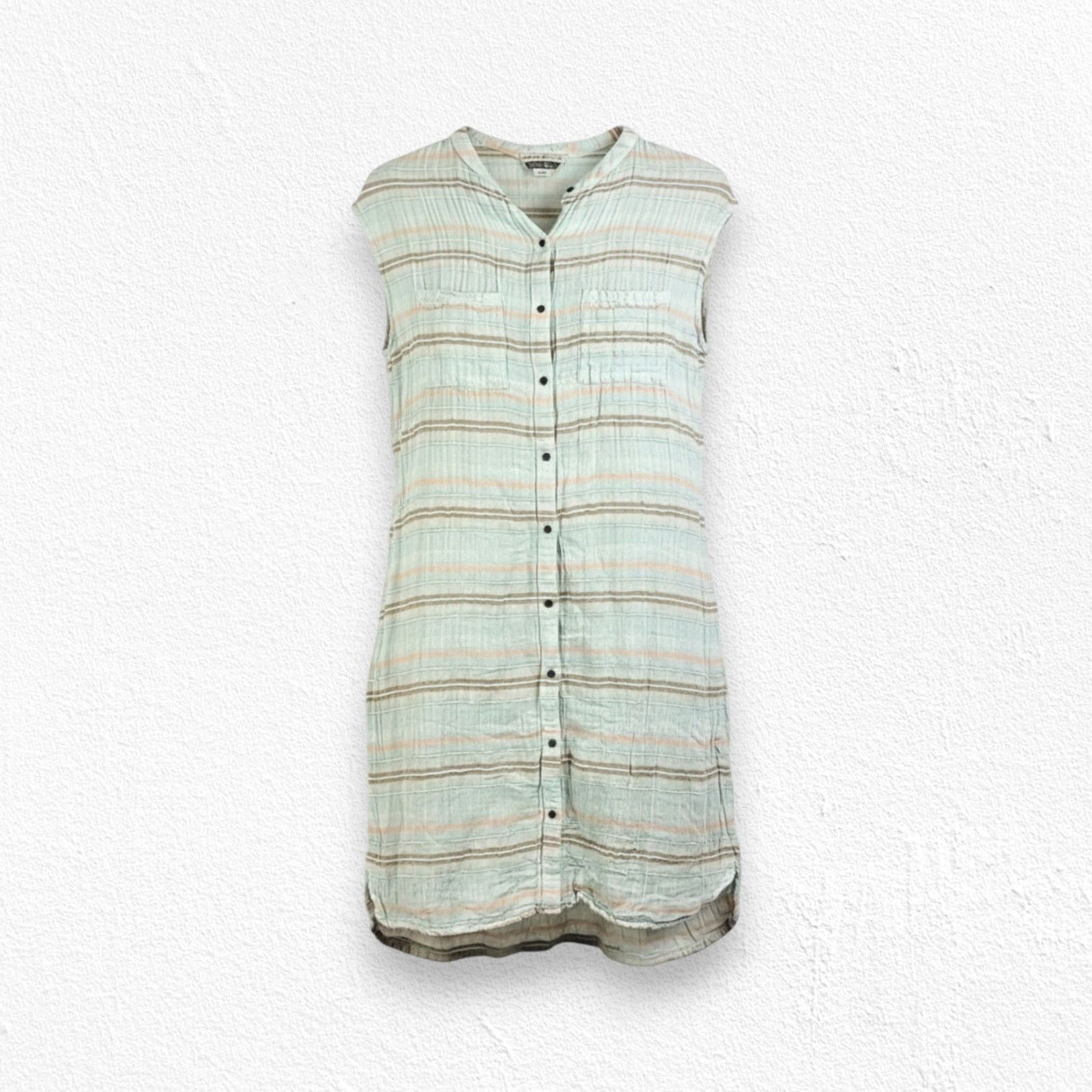 Prana prAna Mint Plaid Shirt Dress Size Small Size S / US 4 / IT 40 - 1 Thumbnail