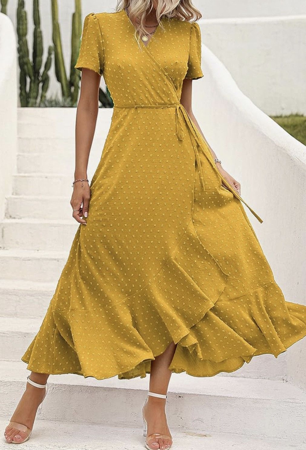 Other NWOT PrettyGarden Wrap Maxi Dress Size L / US 10 / IT 46 - 6 Thumbnail