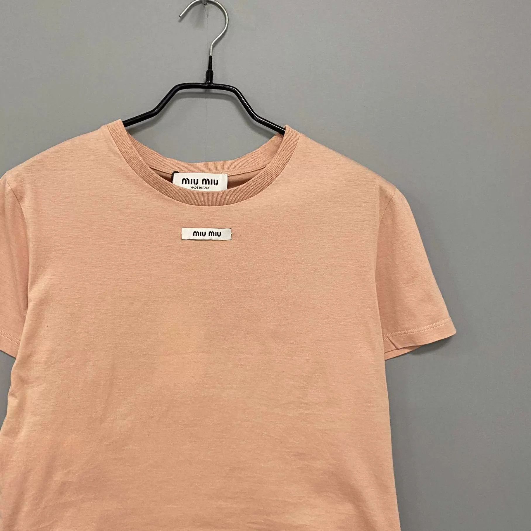 Miu Miu MIU MIU Tangerine Logo Short Sleeve Tee M Size M / US 6-8 / IT 42-44 - 2 Thumbnail