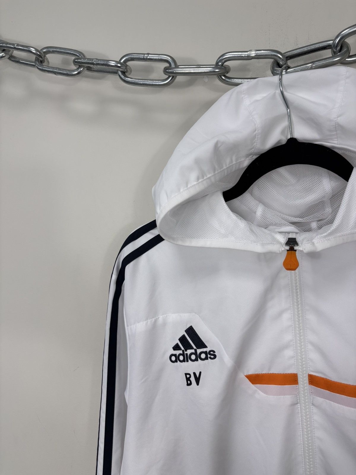 Adidas Adidas Real Madrid 2013/2014 Soccer Hooded Track Jacket Size US L / EU 52-54 / 3 - 3 Thumbnail