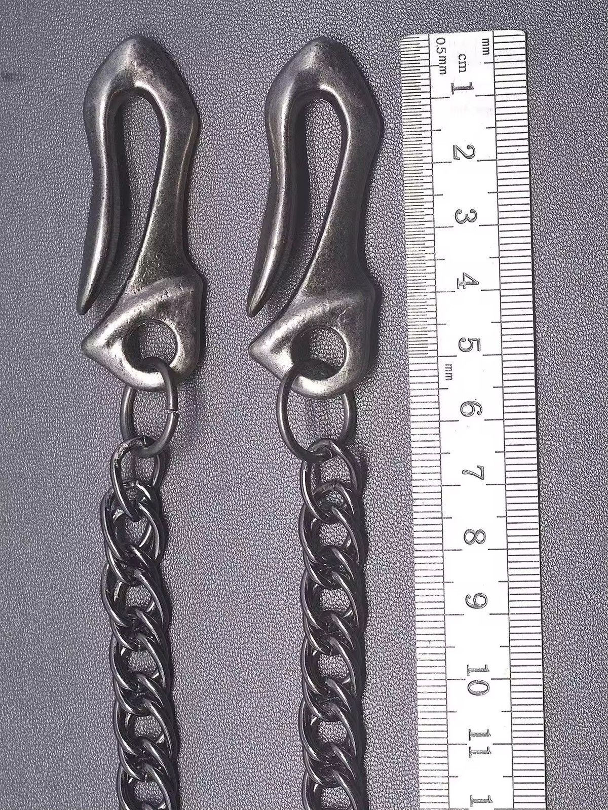 Other Gunmetal wallet claw U hook Pants Chain Size ONE SIZE - 3 Thumbnail