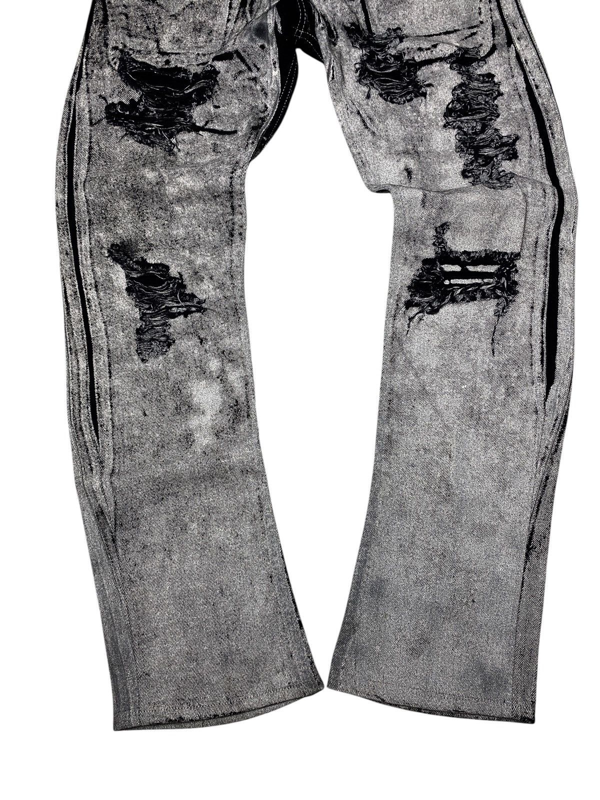 If Six Was Nine 2000's Varentine Seawash Studded Buckle Waxed Jeans Size US 28 / EU 44 - 7 Thumbnail