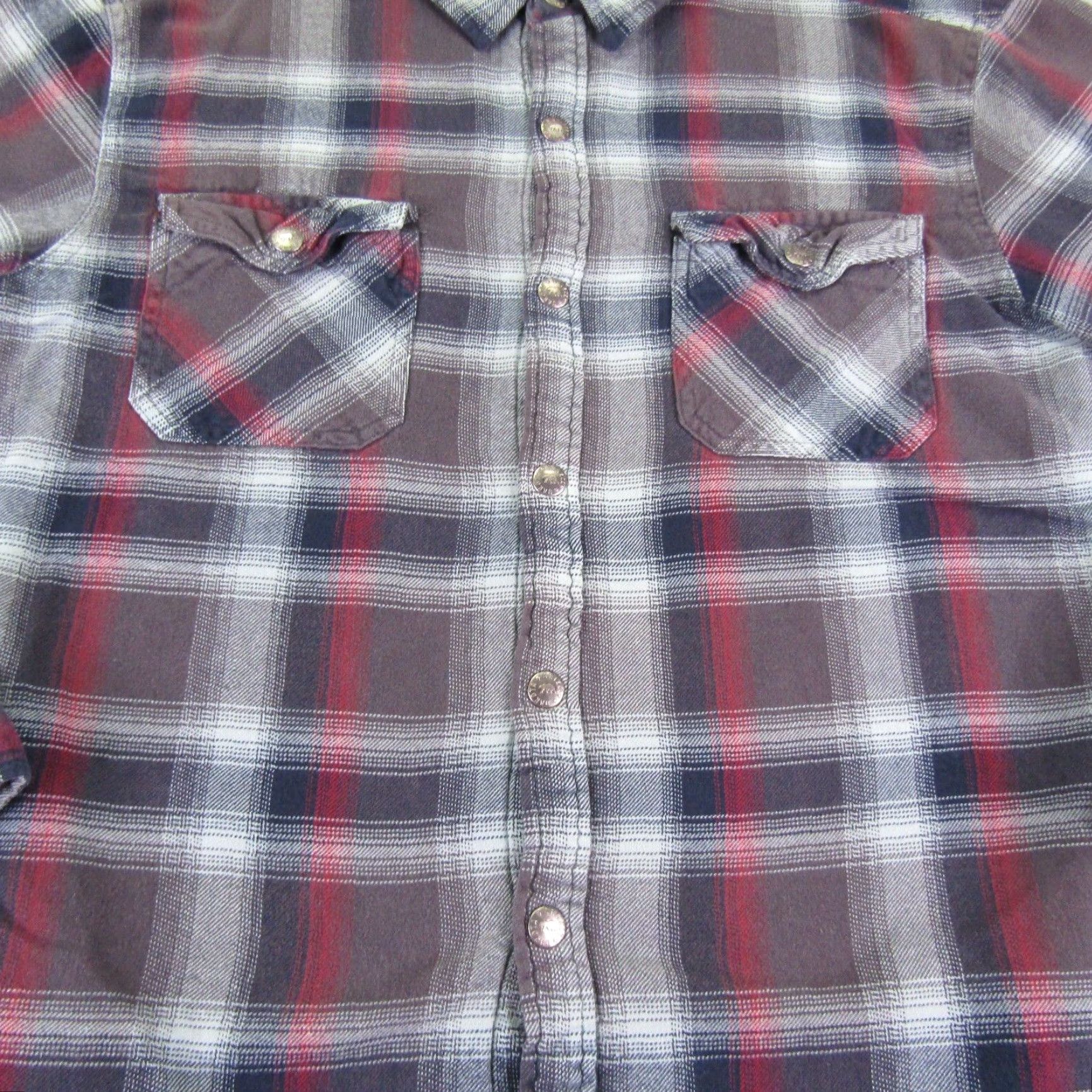 Vintage Grizzly Mountain Shirt Jacket Mens Large Gray Plaid Flannel Shacket Lined Thermal Button-Up Casual Workwear Outdoor Size US L / EU 52-54 / 3 - 3 Thumbnail
