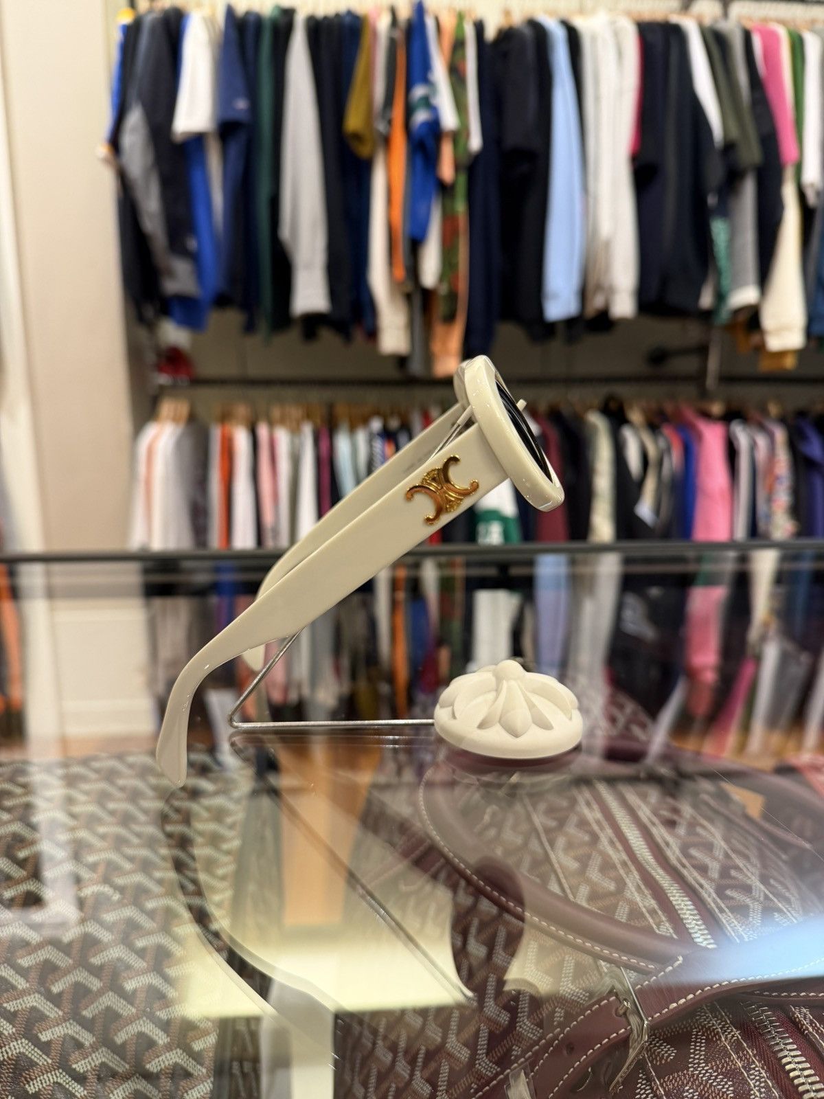 Celine Celine Oval Sunglasses (CL40194U) - Ivory Size ONE SIZE - 2 Thumbnail