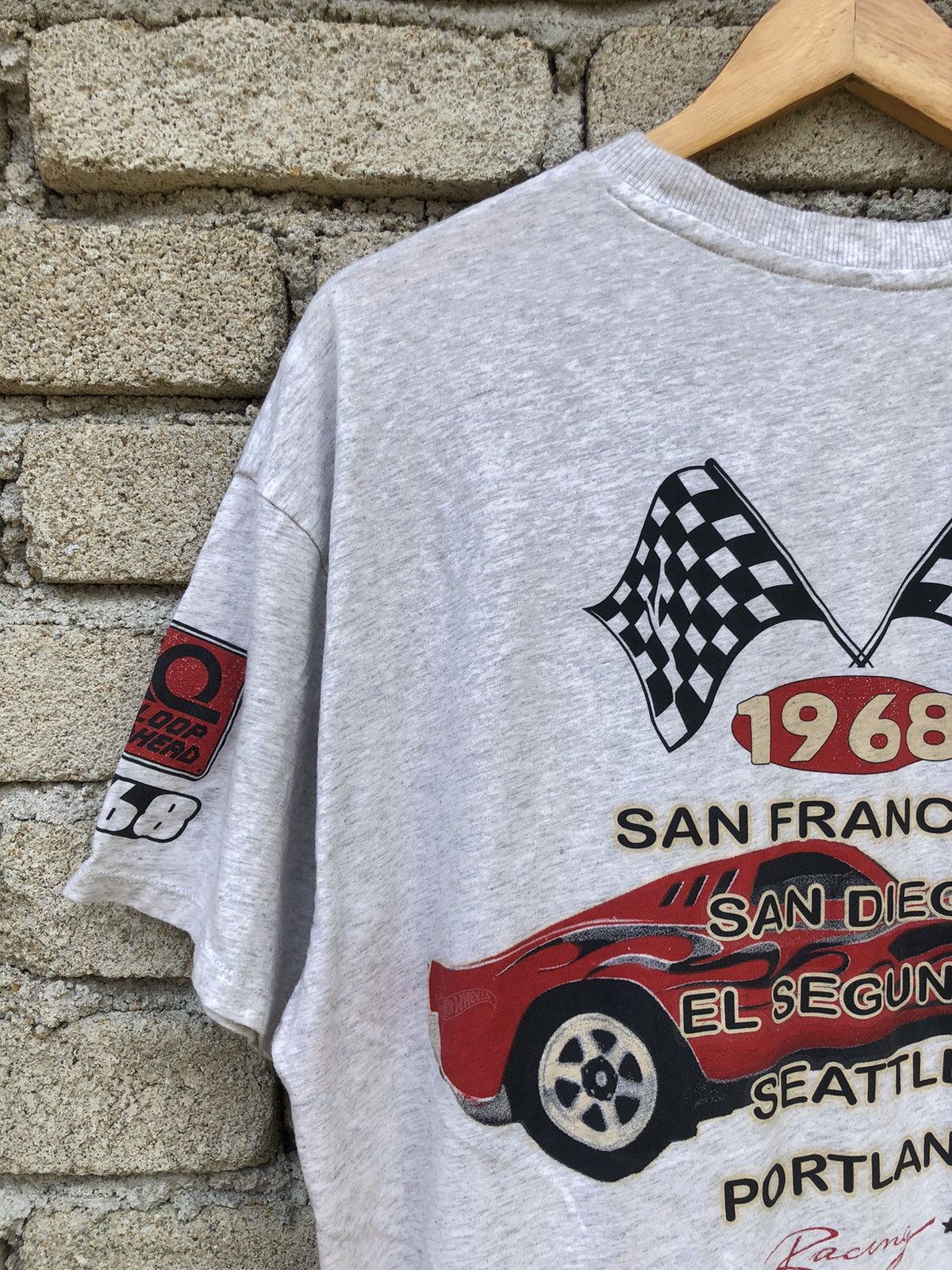 Vintage Divided X Hotwhells 1968 Loop Ahead Racing Tour Tee Size US L / EU 52-54 / 3 - 5 Thumbnail