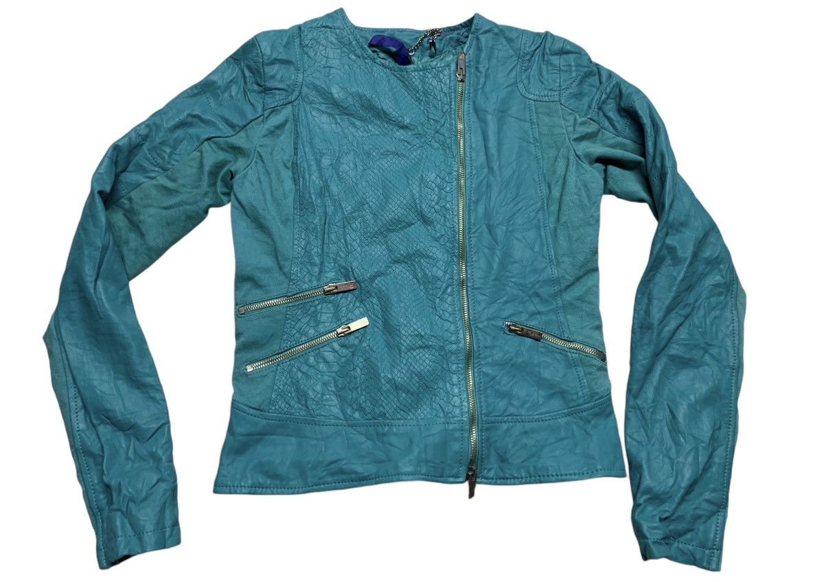 Imperial × Vintage IMPERIAL TURQUOISE PLEATHER JACKET Size US S / EU 44-46 / 1 - 4 Thumbnail
