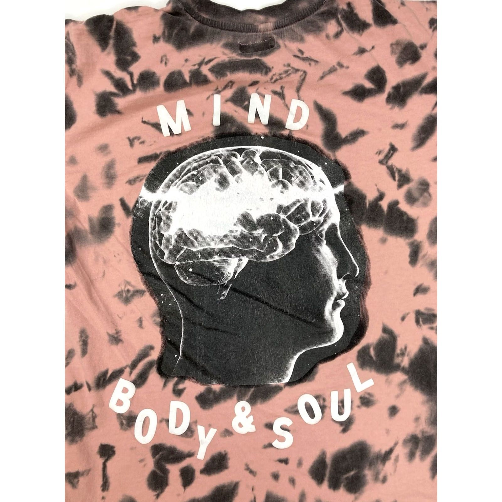 Vintage Chinatown Market Mind Body & Soul Graphic T-shirt Men Medium Pink Tie Dye Shirt Crew Neck Short Sleeve Graphic Print All Seasons Logo Regular Size US M / EU 48-50 / 2 - 2 Thumbnail