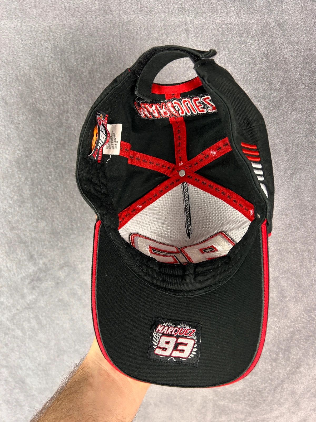 Other Marc Marquez black cap 93 racing motorcycle MotoGP Size ONE SIZE - 7 Thumbnail