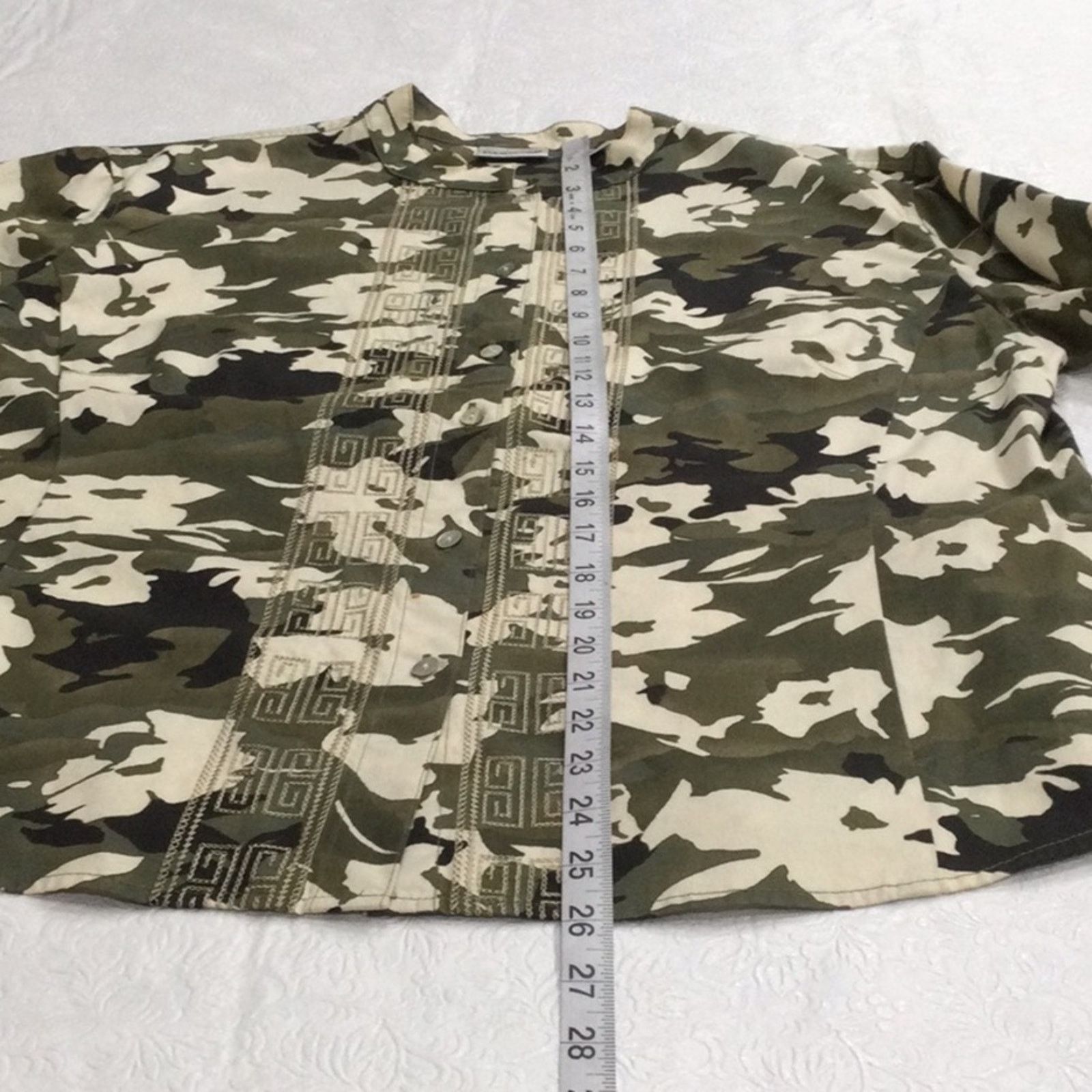 Chicos Chico's Camouflage Embroidered L/S Button Front Shirt 2/L/12 Size L / US 10 / IT 46 - 15 Thumbnail