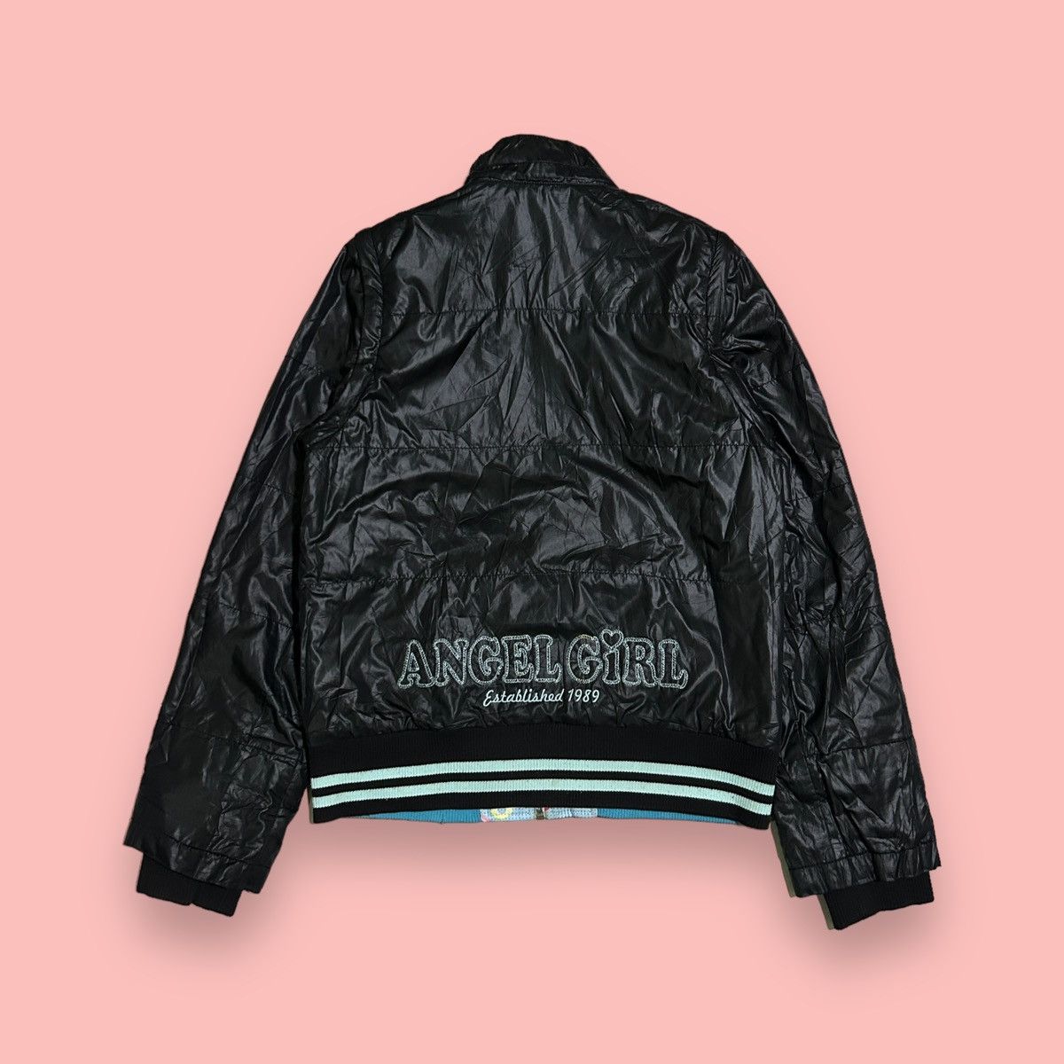Angel Blue × Hysteric Glamour × Japanese Brand 1990s Angle Blue - Reversible Puffer Jacket Size US S / EU 44-46 / 1 - 4 Thumbnail