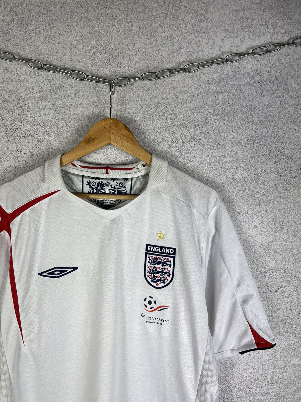 Umbro Vintage England 2005 2007 Away Umbro Soccer Jersey Kit Size US XL / EU 56 / 4 - 2 Thumbnail