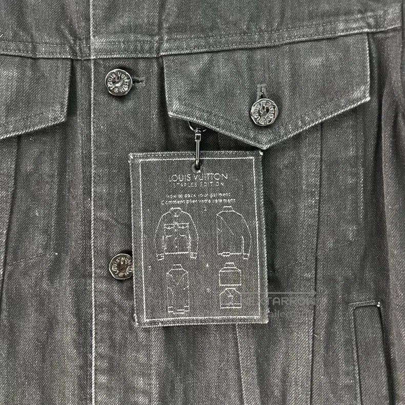 Louis Vuitton Louis Vuitton Black DNA tag denim jacket Size US M / EU 48-50 / 2 - 2 Thumbnail