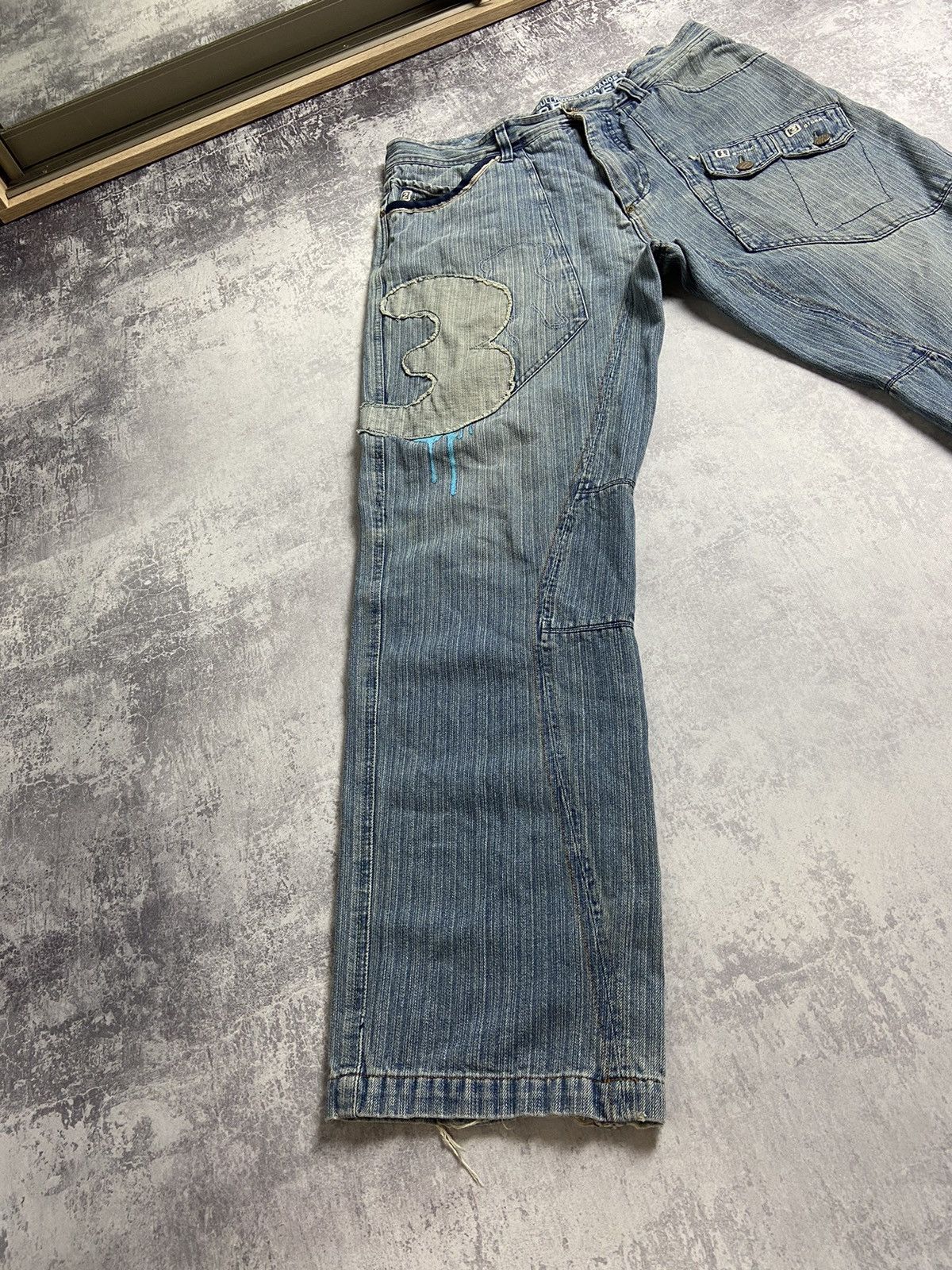 RARE Bullrot Wear Skaters Distressed Vintage Y2K Baggy Jeans
