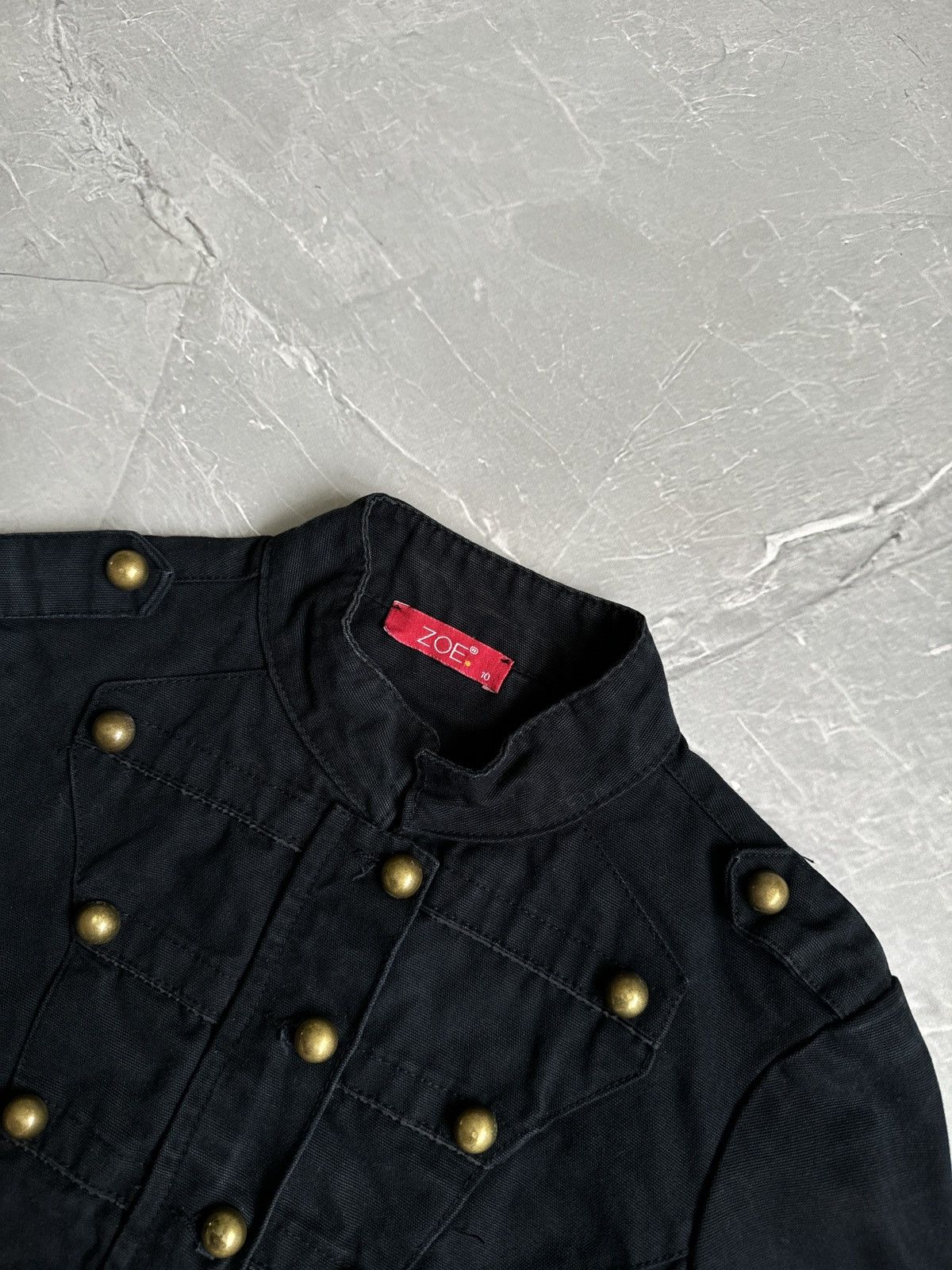 Hysteric Glamour 00s Napoleon Military Denim Blazer Jacket PPFM Balmain Vibe Size S / US 4 / IT 40 - 7 Thumbnail