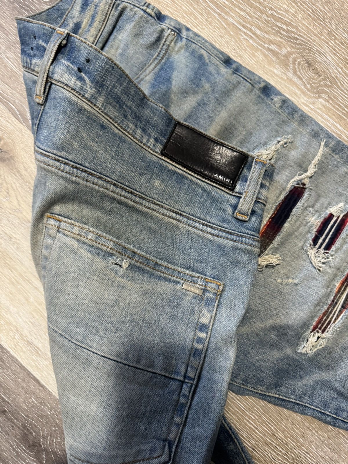 Amiri plaid flannel thrashers jeans