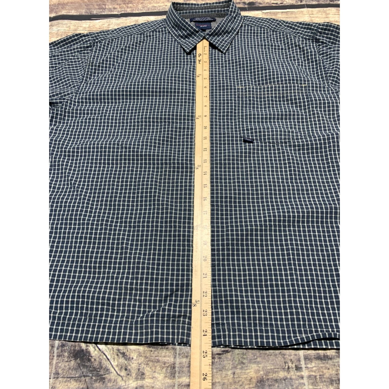 Vintage VINTAGE Tommy Jeans Long Sleeve Shirt Mens XL Blue Plaid Button-Down Pocket 90s Size US XL / EU 56 / 4 - 6 Thumbnail