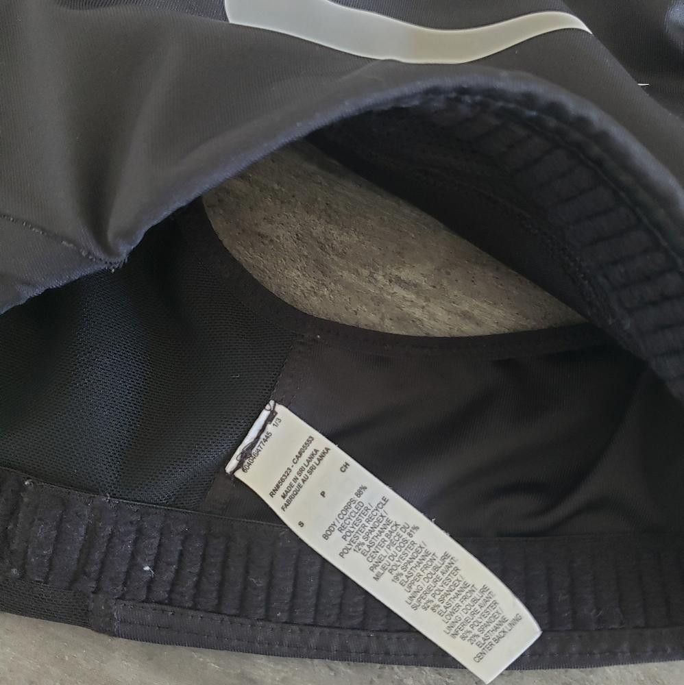 Nike Black White Nike Swoosh Sport Bra Size ONE SIZE - 3 Thumbnail