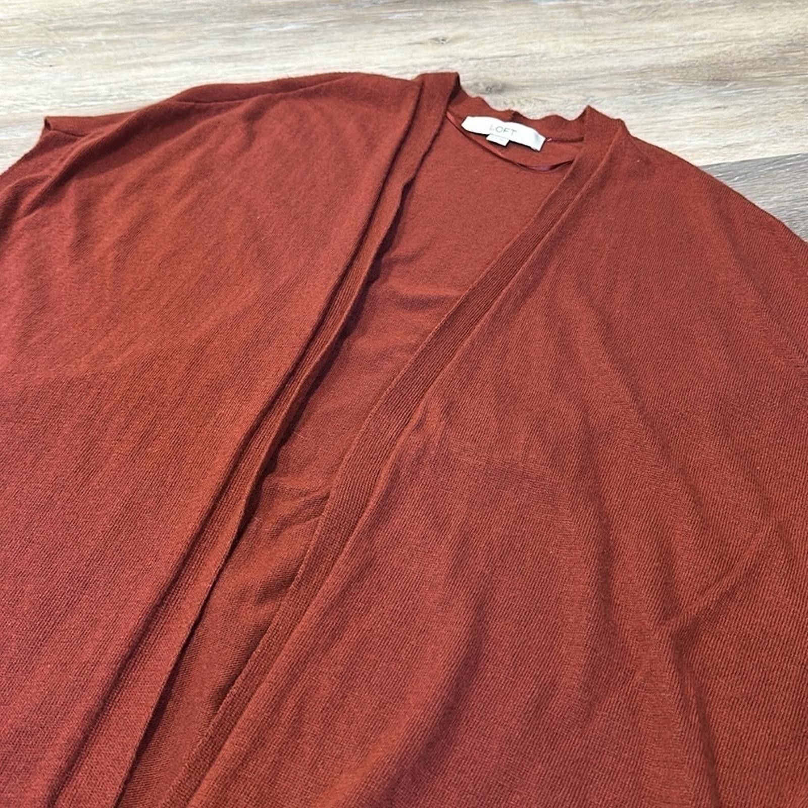 Other LOFT Small Wool Blend fishermancore Sweater Vest Wrap EUC Size S / US 4 / IT 40 - 2 Thumbnail
