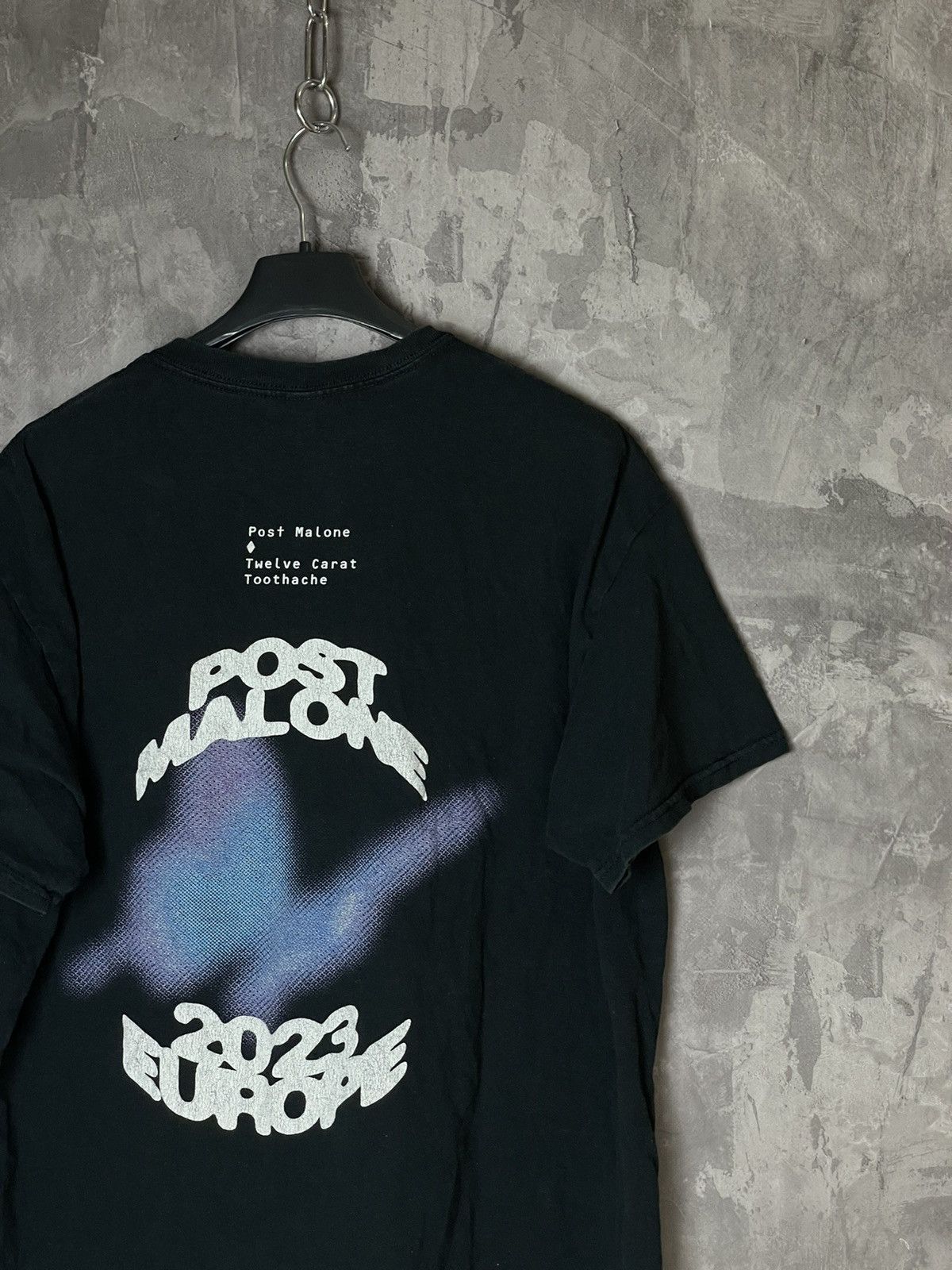Rap Tees Post Malone Twelve Carat 2023 Tour Art Rap T-Shirt Size US L / EU 52-54 / 3 - 5 Thumbnail