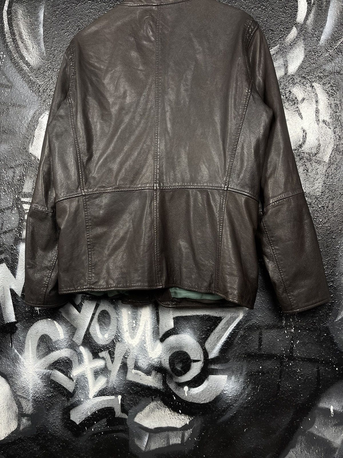 Hugo Boss Hugo Boss Orange Utility Leather Jacket Men’s Size 52 Size US L / EU 52-54 / 3 - 7 Thumbnail