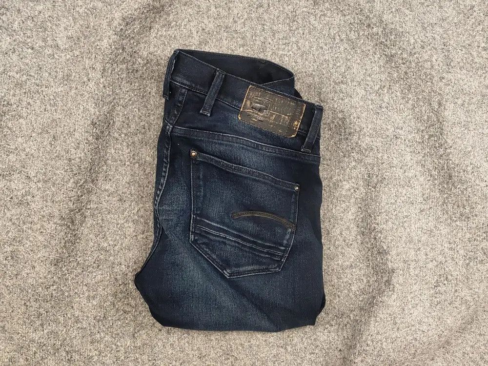 G-Star G Star Raw revend skinny Dakr Blue Gaded denim Jeans Size US 31 - 1 Thumbnail