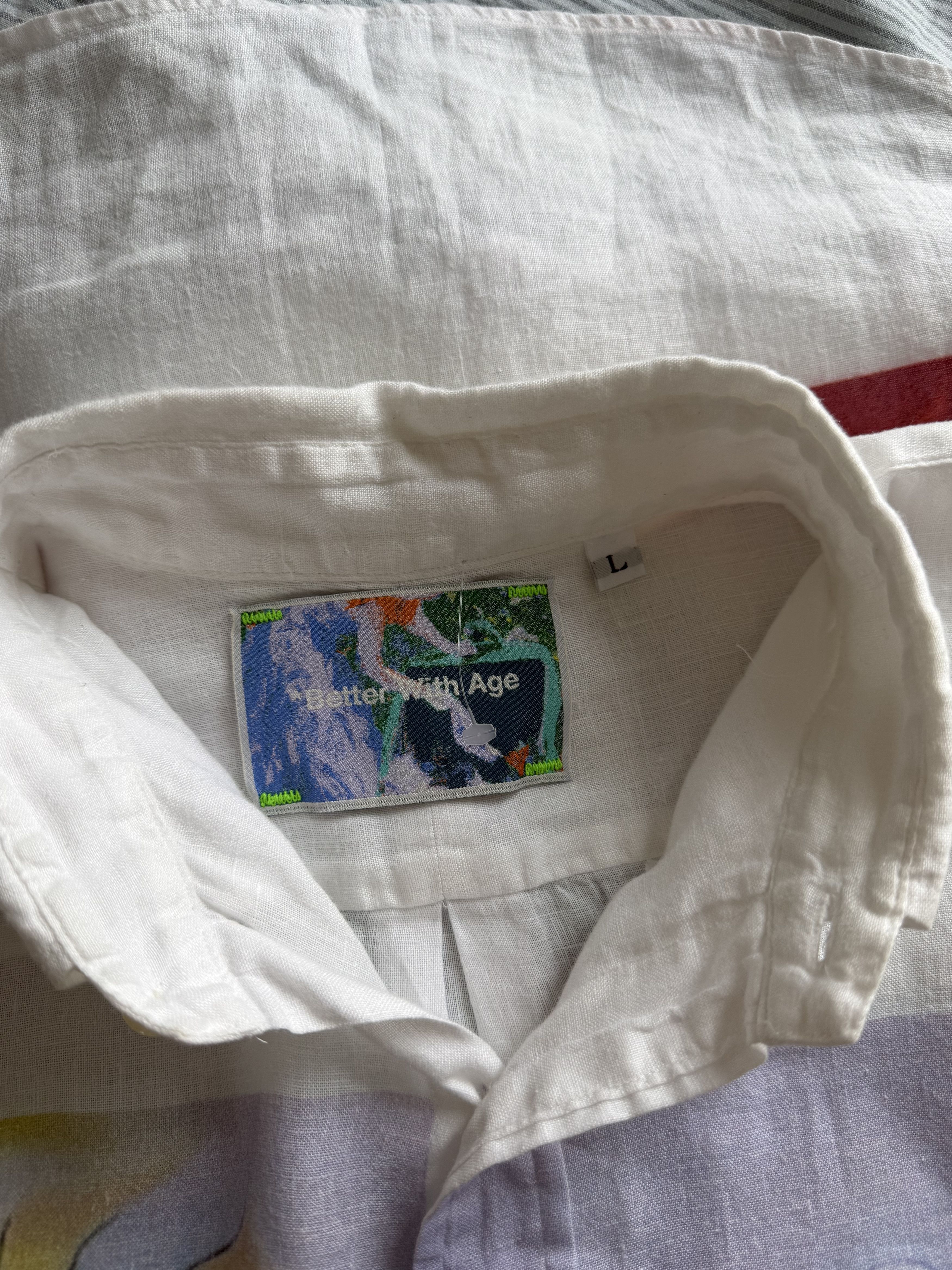 Better With Age Better With Age Road Trip Button Down Shirt in White Size US L / EU 52-54 / 3 - 8 Thumbnail