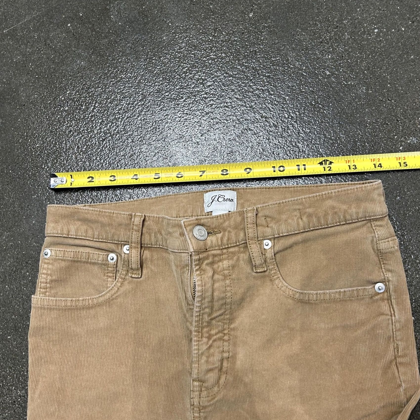 J.Crew J.Crew Pants Womens 27 Beige Corduroy Straight Leg Khakis Casual Five Pocket Size 27" / US 4 / IT 40 - 4 Thumbnail