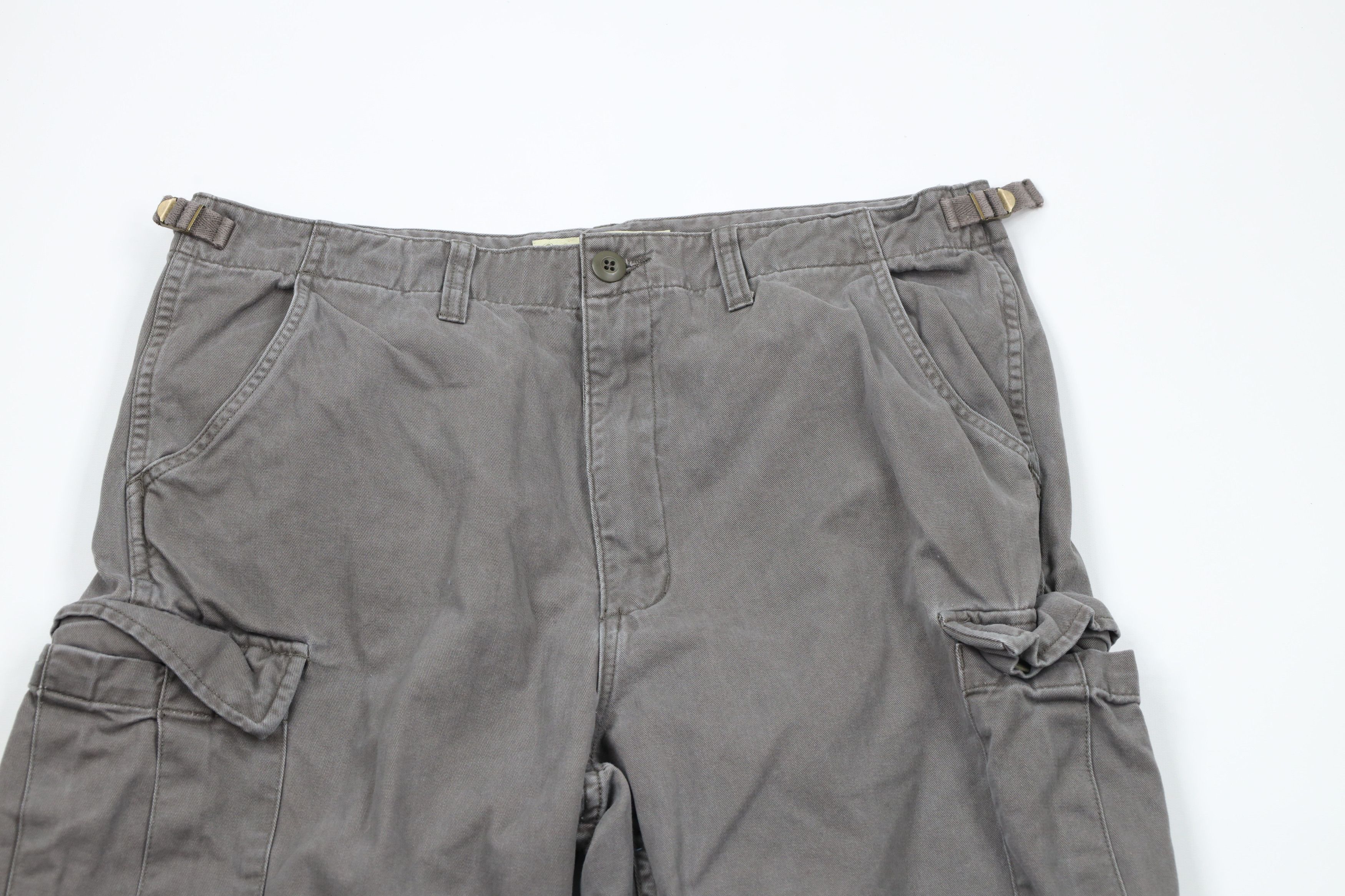 Cabelas × Vintage Vintage Cabelas Wide Leg Military Cargo Pants Gray Cotton Size US 36 / EU 52 - 2 Thumbnail