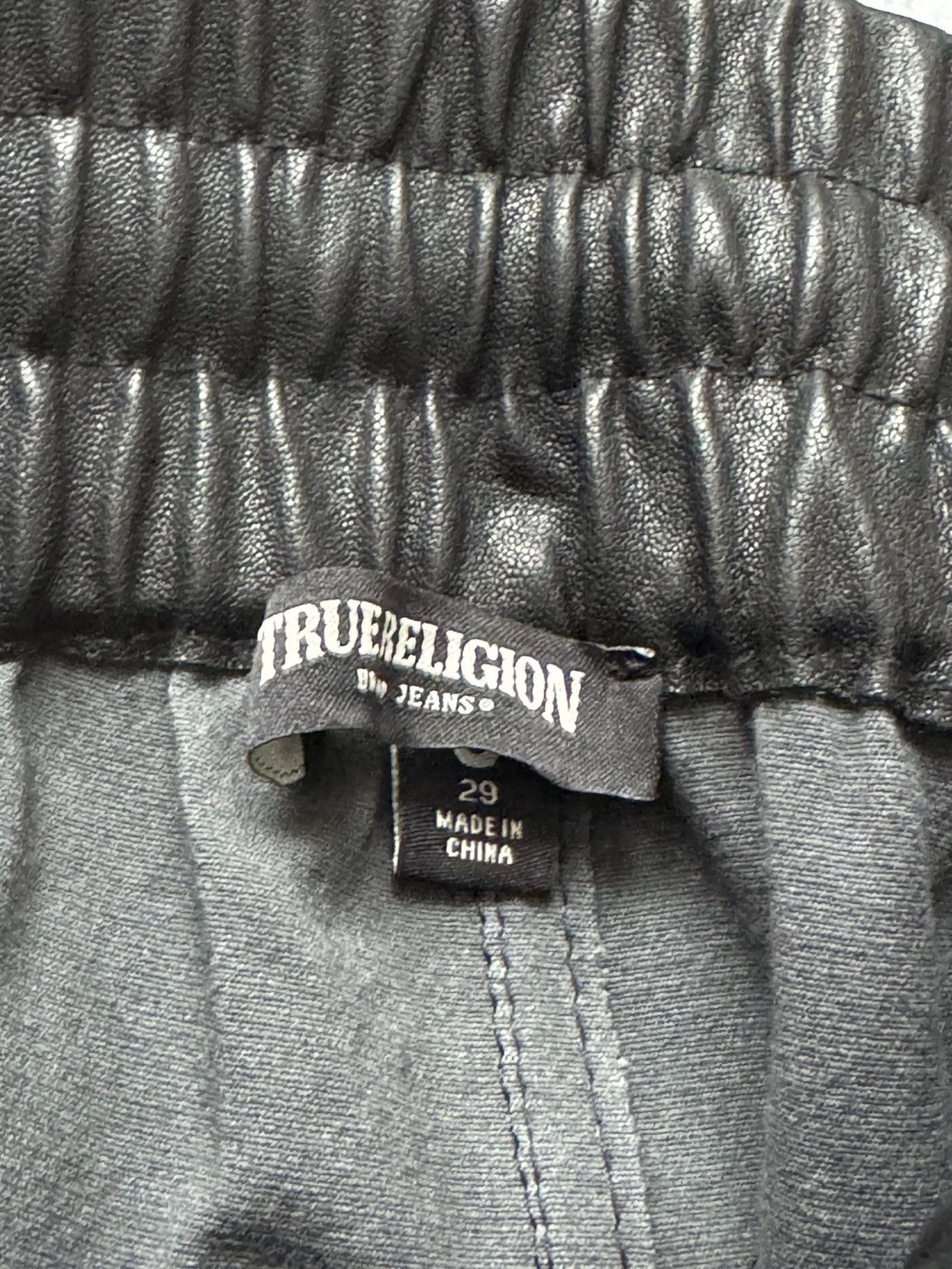 True Religion Rare True Religion Leather Pants size 29 Size 29" - 6 Thumbnail