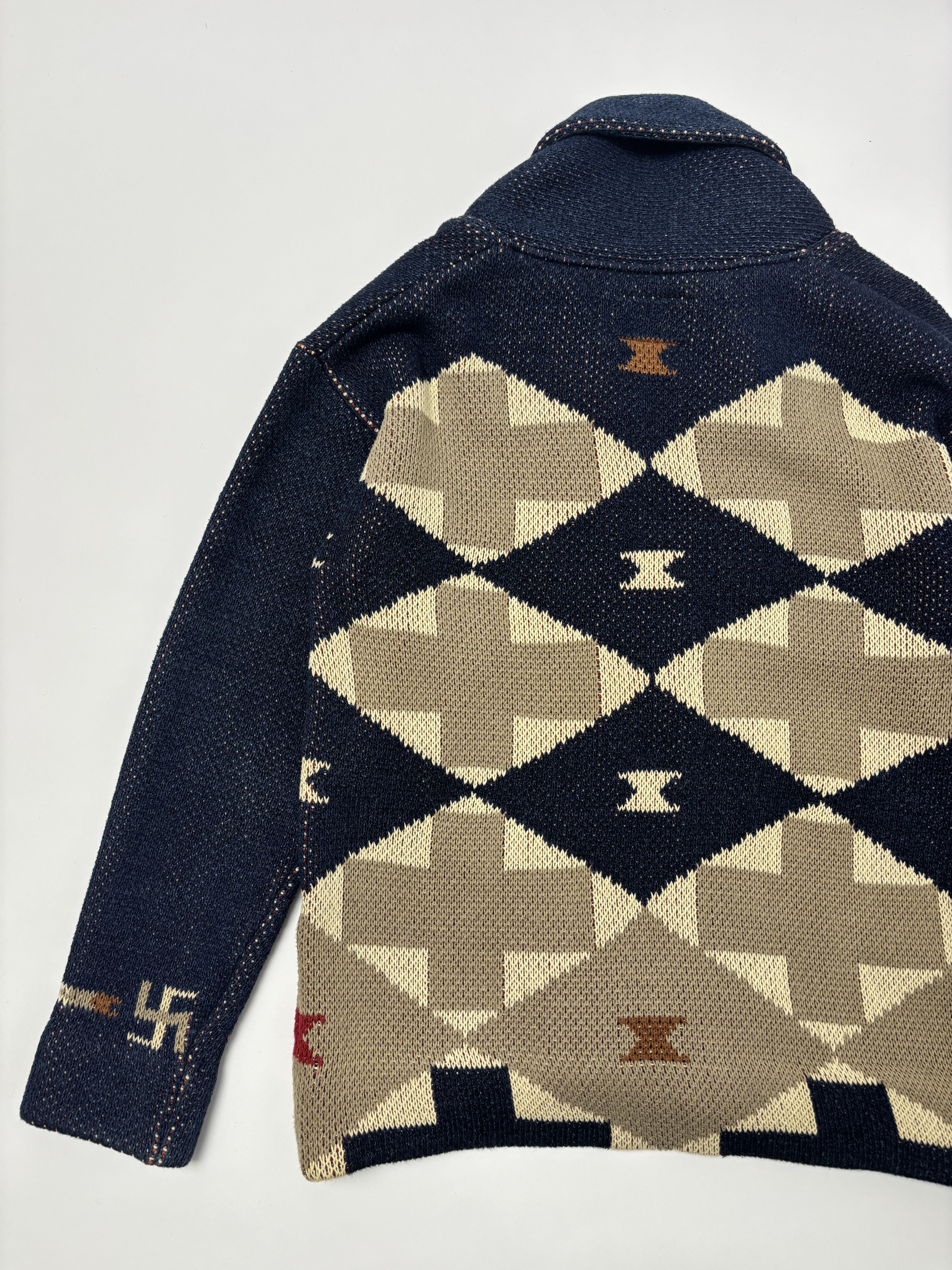 Japanese Brand Good Ol’ Shawl Collar Cardigan Southwestern Made in Japan Size US M / EU 48-50 / 2 - 11 Thumbnail