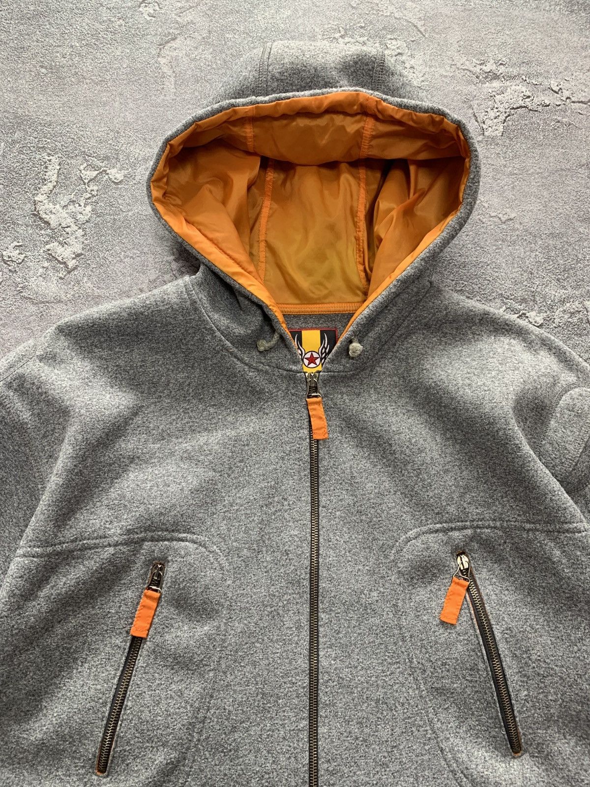 JET SET × Vintage Vintage JET SET The Wave Gray Ski Hoodie Men size 4/XL Size US XL / EU 56 / 4 - 5 Thumbnail