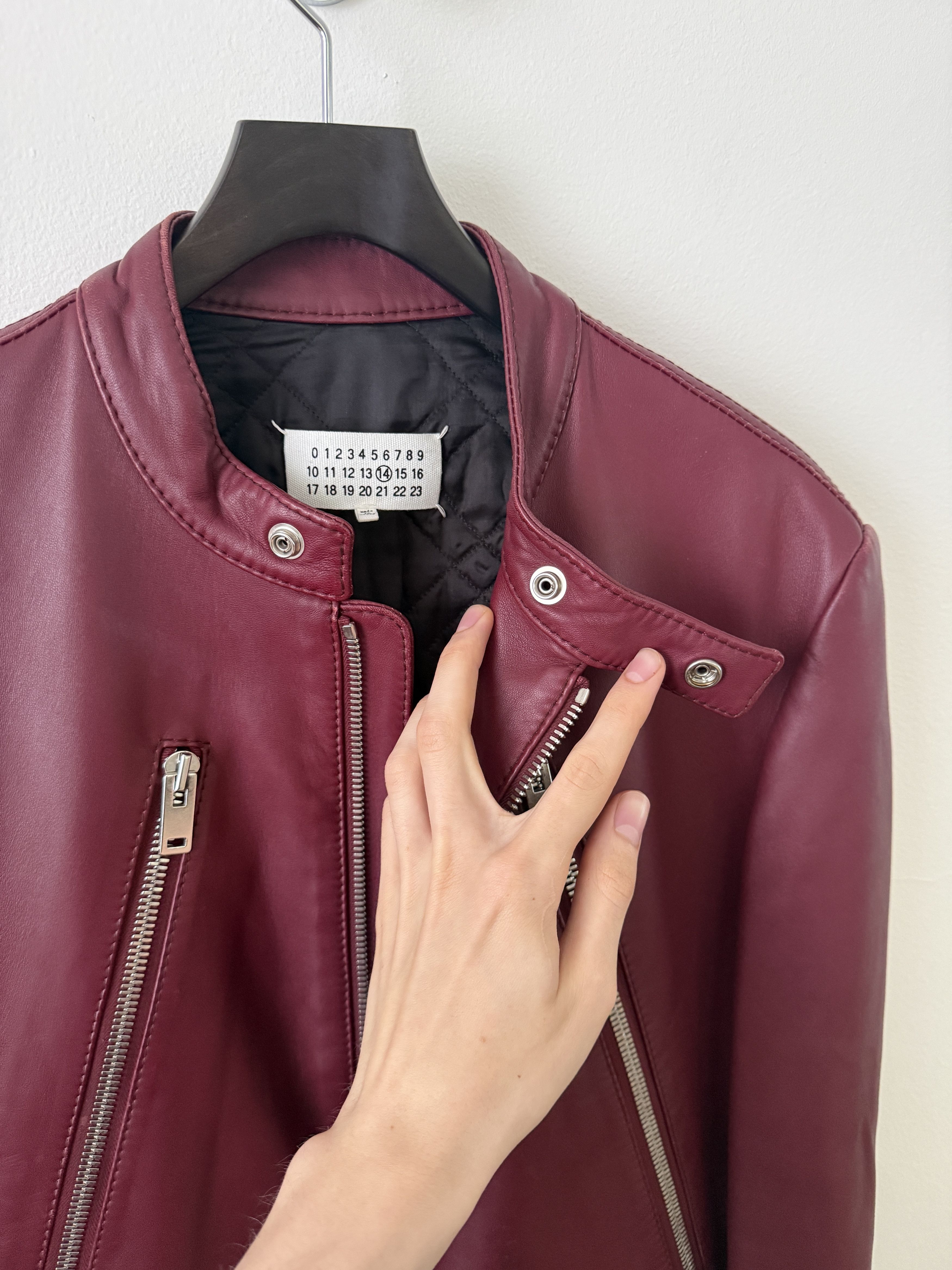 Maison Margiela 2015 5 Zip Leather Moto Jacket Size US M / EU 48-50 / 2 - 9 Thumbnail