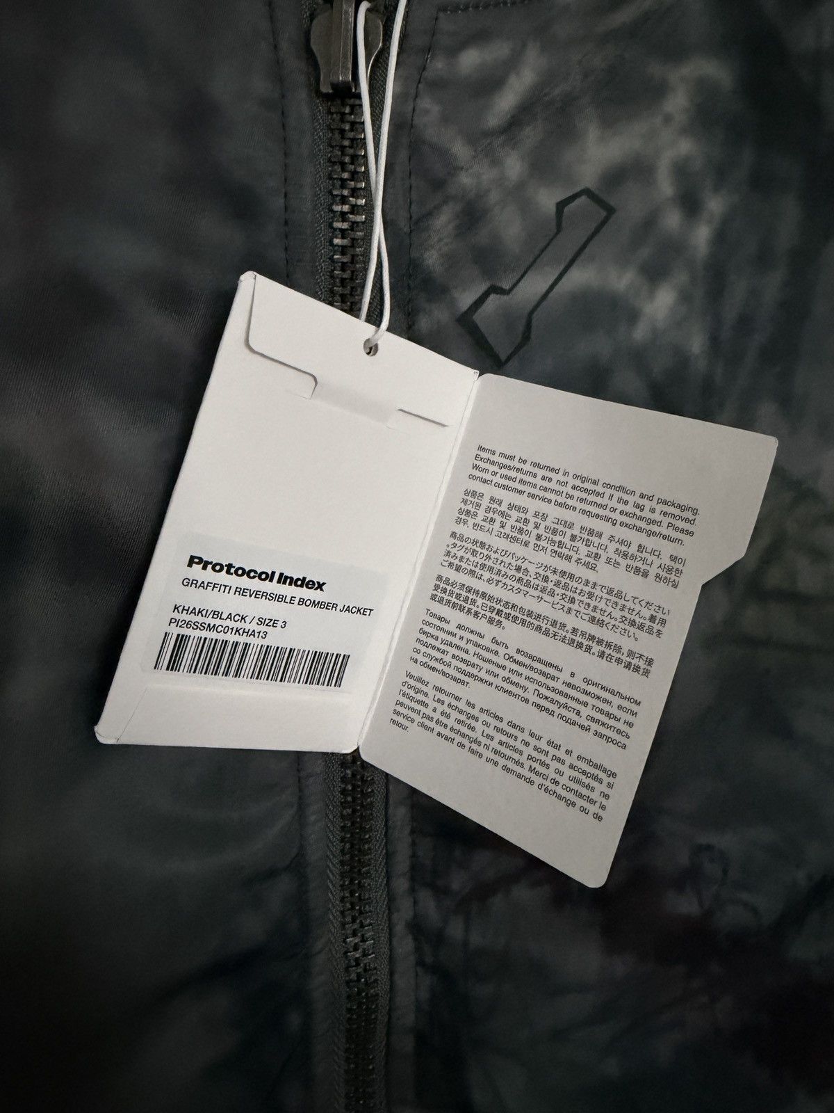 PROJECT G/R PROTOCOL INDEX Graffiti Reversible Bomber Jacket Size US L / EU 52-54 / 3 - 9 Thumbnail