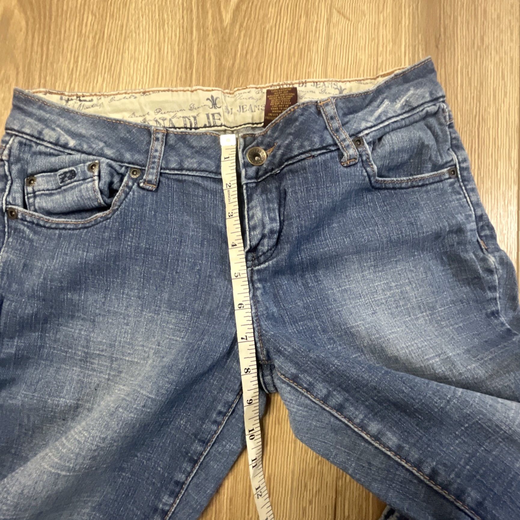 Vintage ZD Zana Di Womens Jeans Size 9 Boot Cut Low Rise Denim Blue Juniors Size 30" / US 8 / IT 44 - 5 Thumbnail