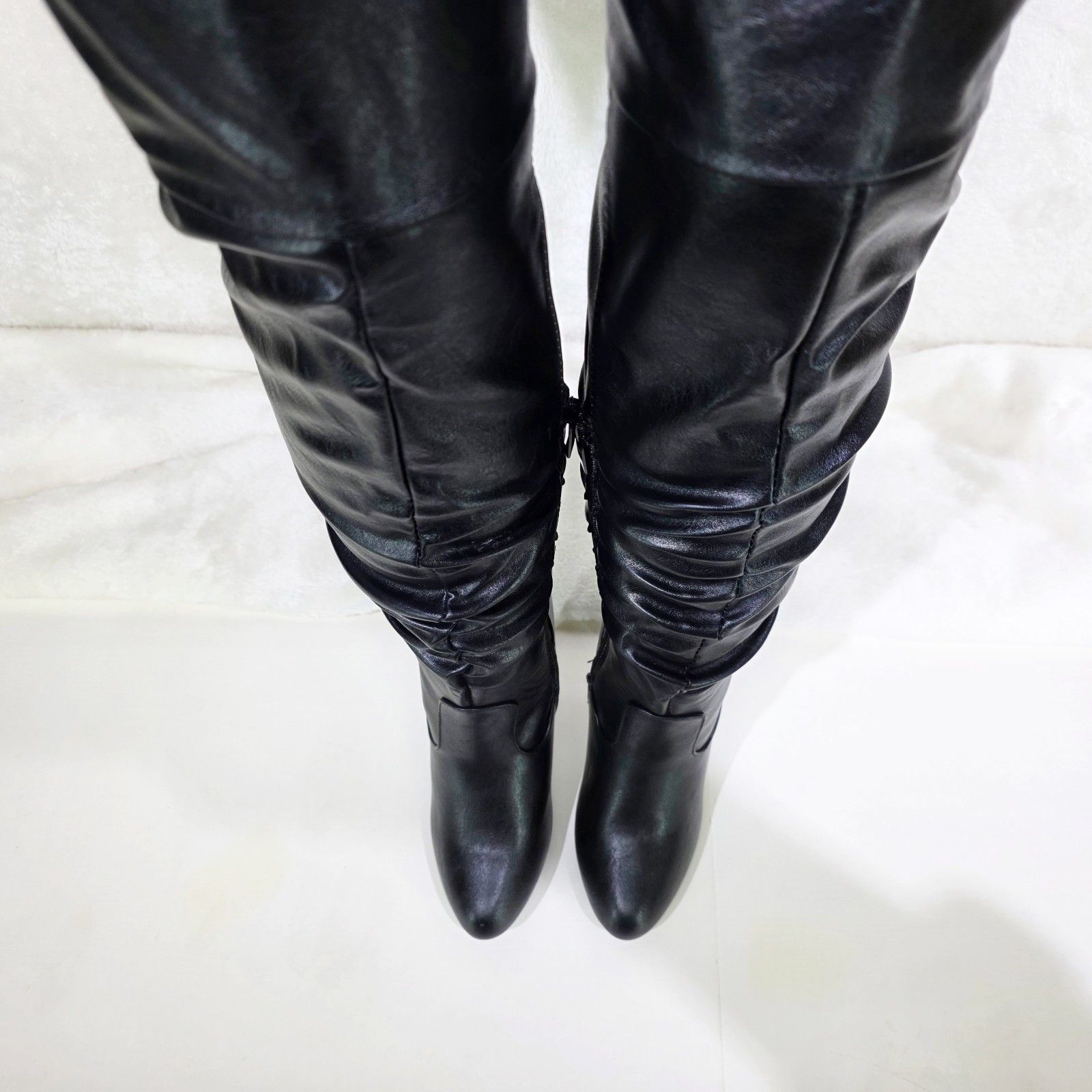 Other Victoria Black Over The Knee Slouch Scrunch Thigh Boots High Size US 10 / IT 40 - 7 Thumbnail