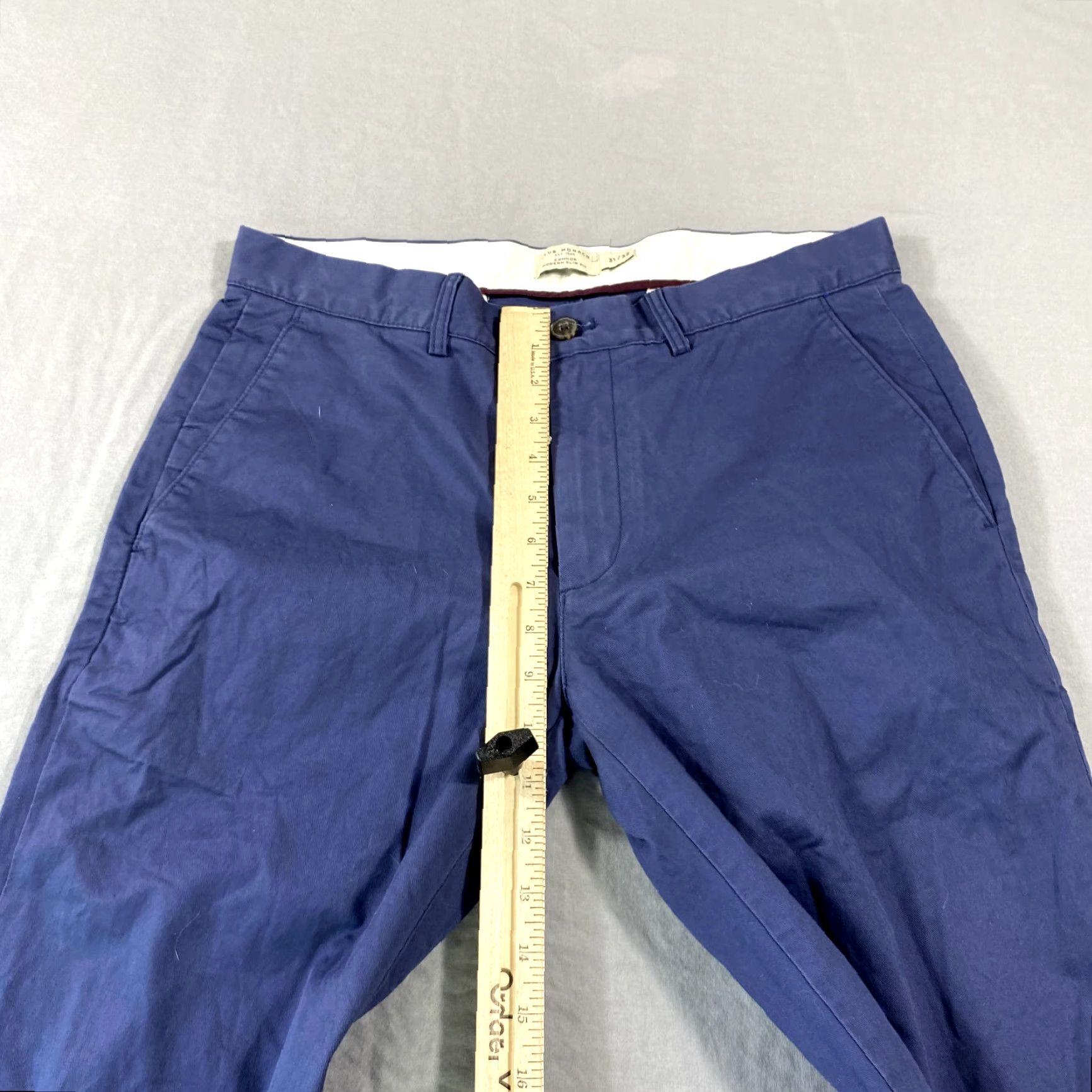 Club Monaco Club Monaco Pants Mens 32x31 Chino Slim Fit Blue Connor 90s Casual Straight Front Button Zip Petit Size US 32 / EU 48 - 7 Thumbnail