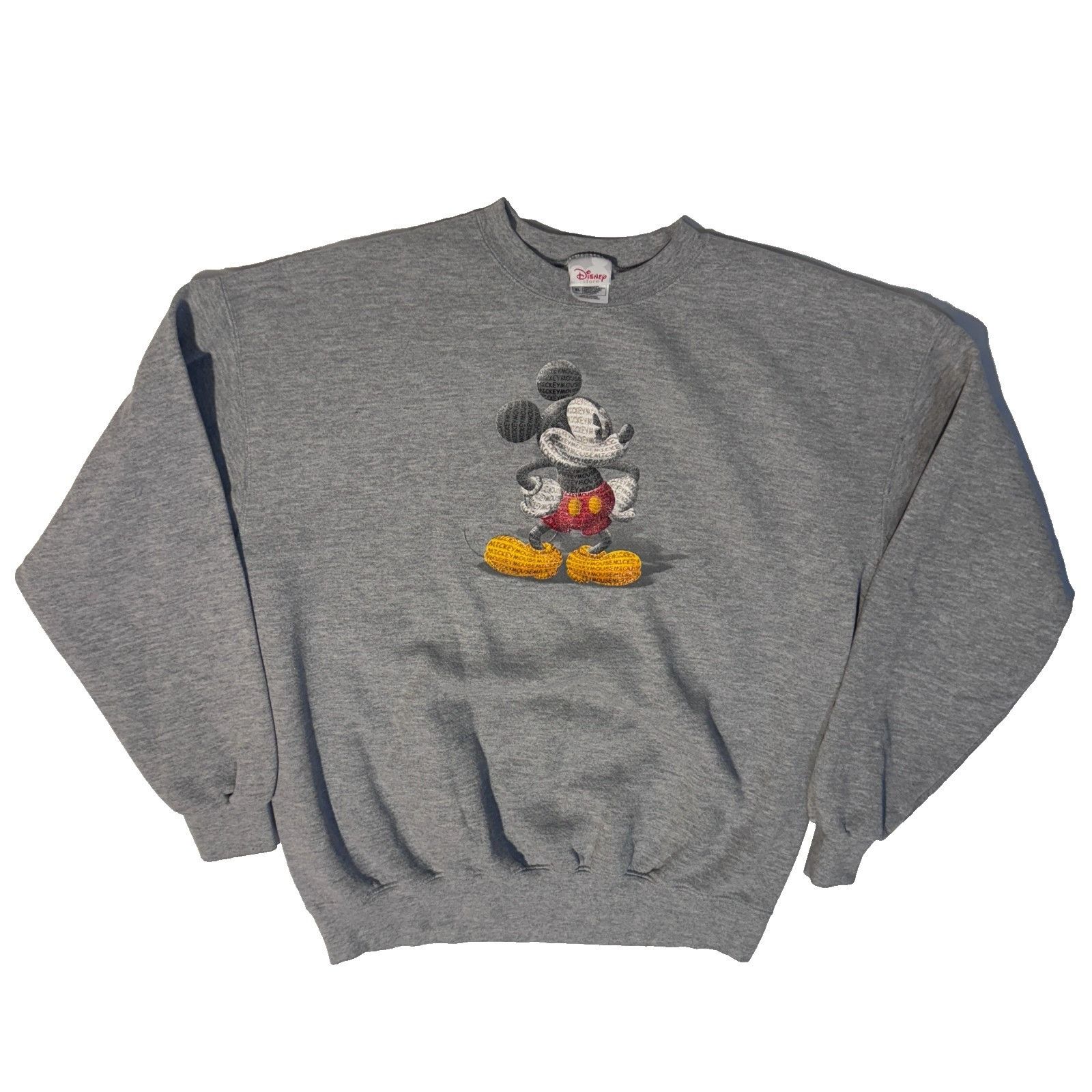 Disney Vintage Mickey Mouse Disney Store Sweatshirt XL Gray AOP Gra Size US XL / EU 56 / 4 - 1 Thumbnail