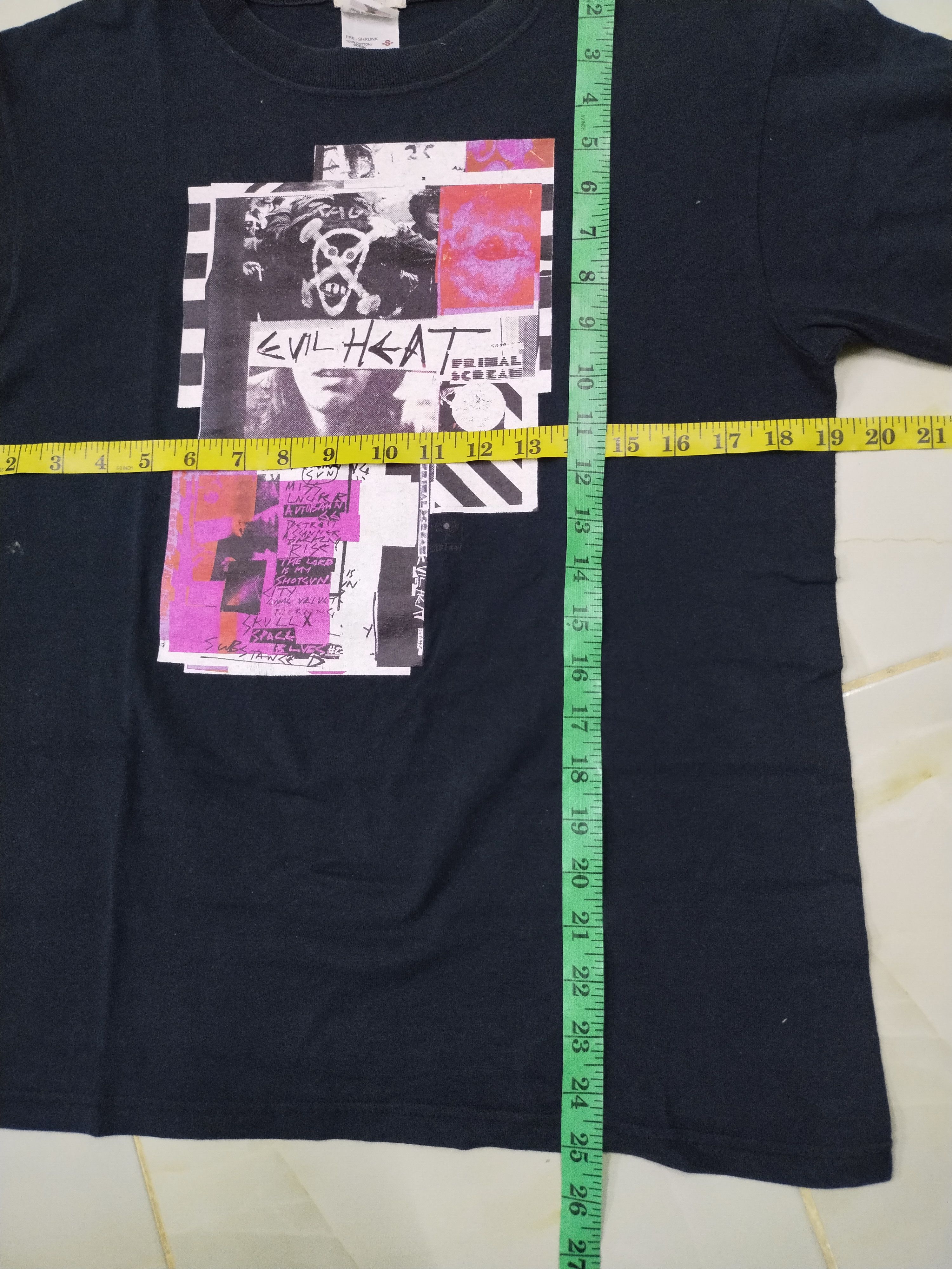 Band Tees Vintage Evil Heat Primal Scream Sony Record Japan Shirt Tee Size US S / EU 44-46 / 1 - 9 Thumbnail