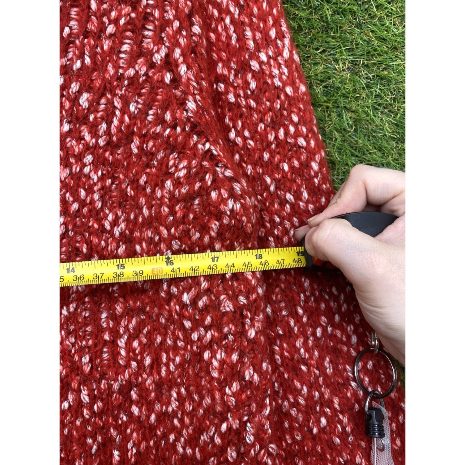 J.McLaughlin J. McLAUGHLIN Sweater Medium M Red Merino Wool Blend Long Sleeve Pullover Womens Size M / US 6-8 / IT 42-44 - 3 Thumbnail
