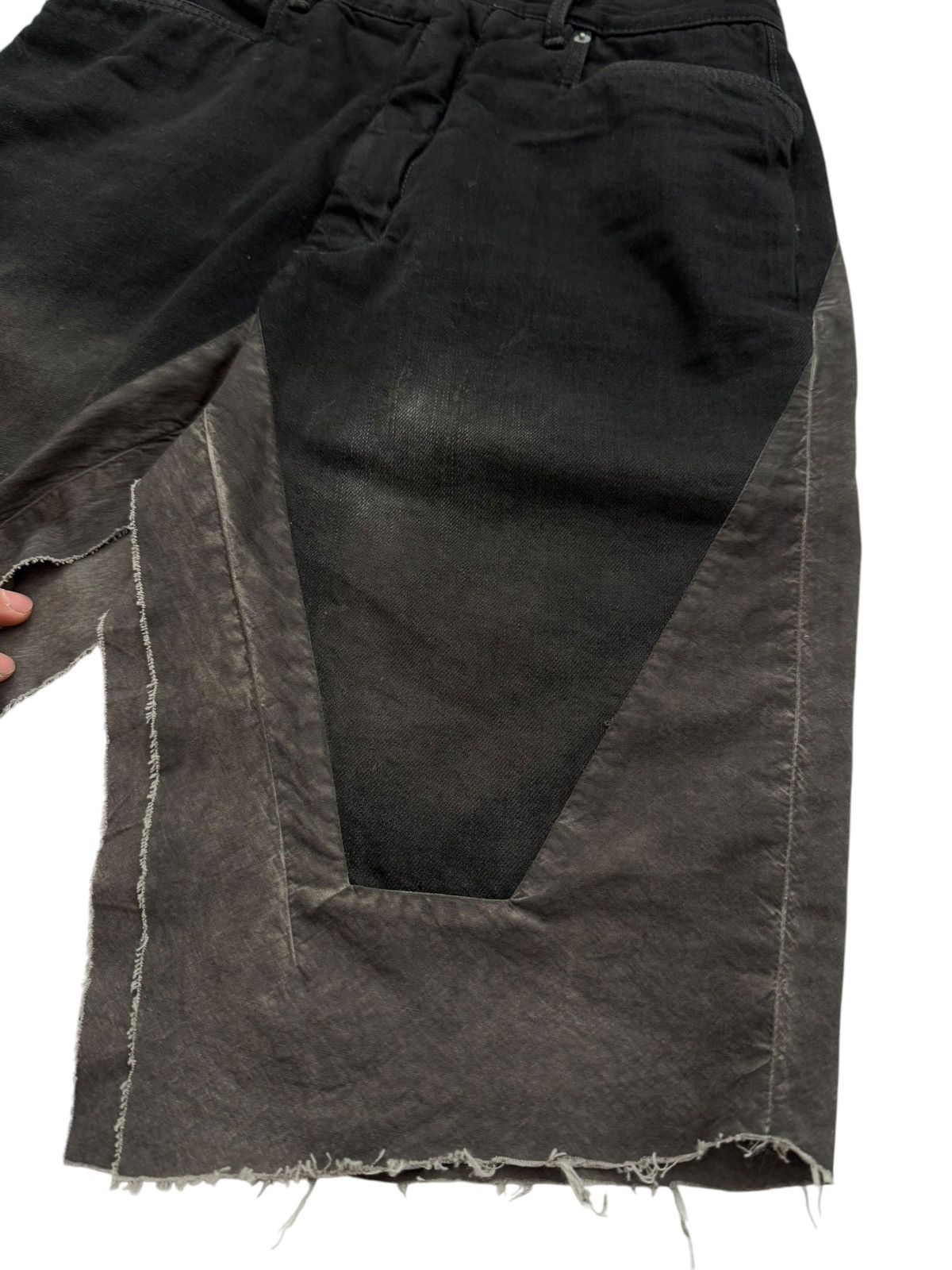 Rick Owens Slivered Skirt Denim Mud Short Size US 32 / EU 48 - 3 Thumbnail