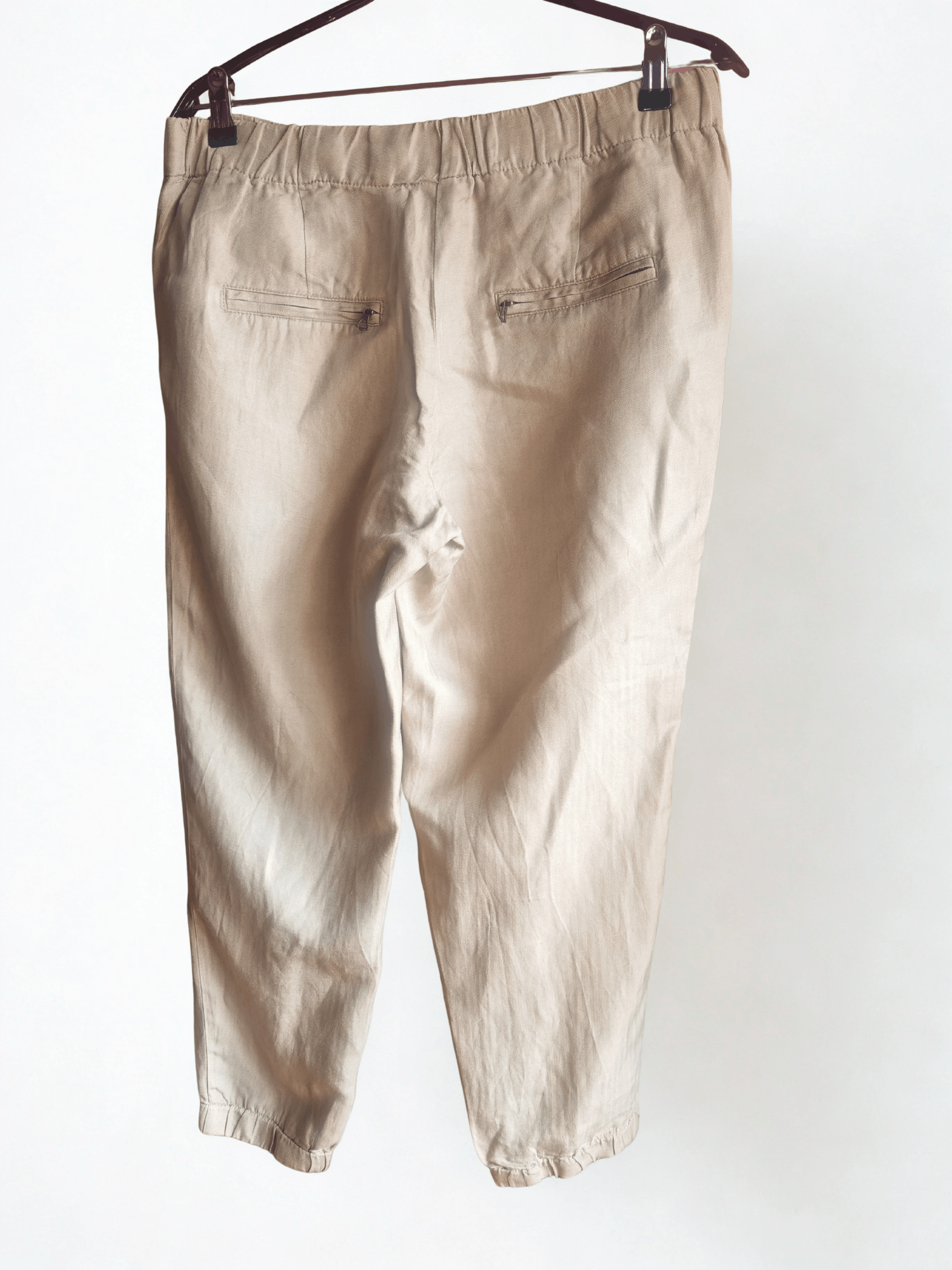 J.Crew J. Crew Silk Linen Jogger Pants - Size 8 Cropped Joggers Size 30" / US 8 / IT 44 - 2 Thumbnail