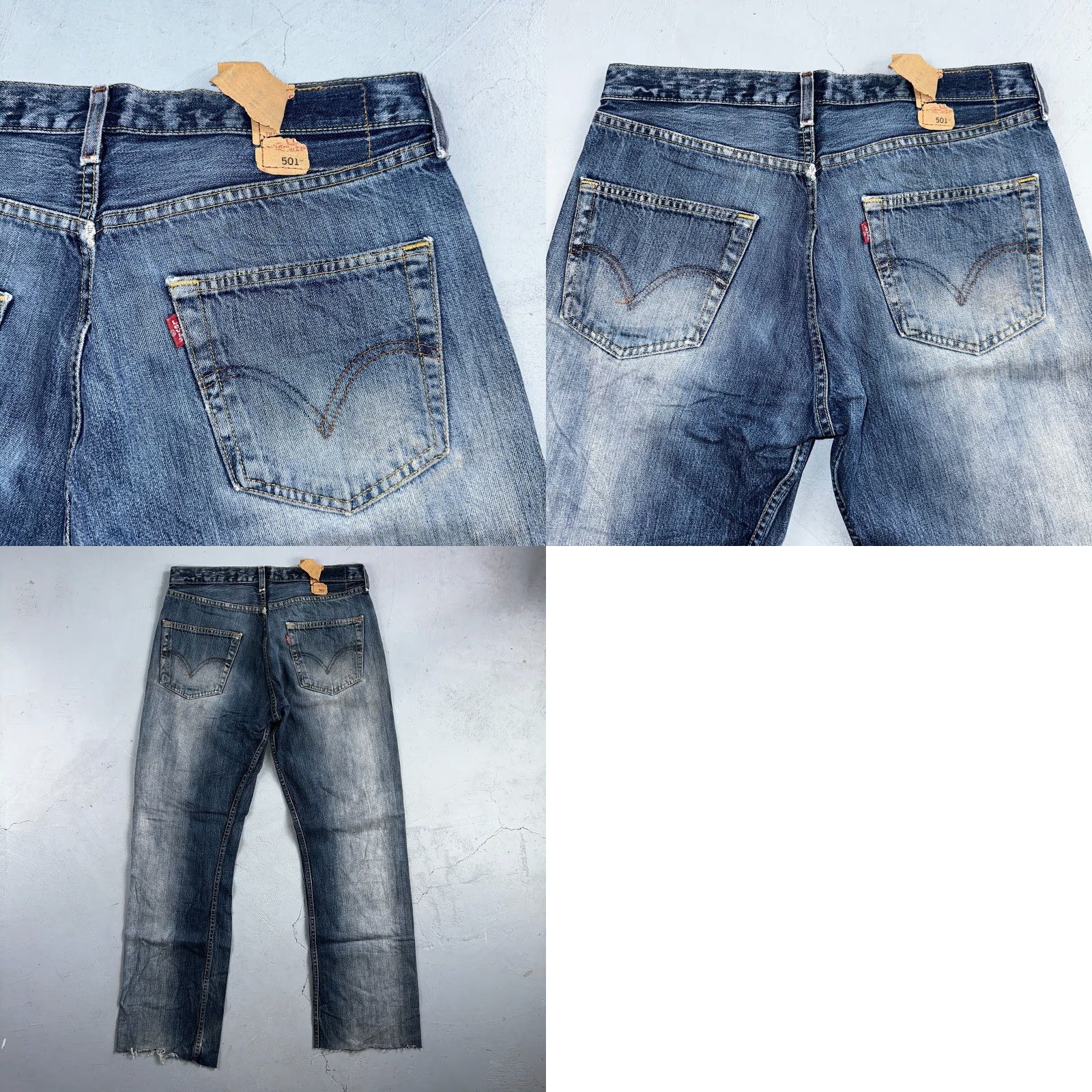 Levi's VINTAGE Levi's 501 Jeans Straight Men Jeans Blue 33x34 90s Modern Classic Regular Mens Size US 33 - 10 Thumbnail