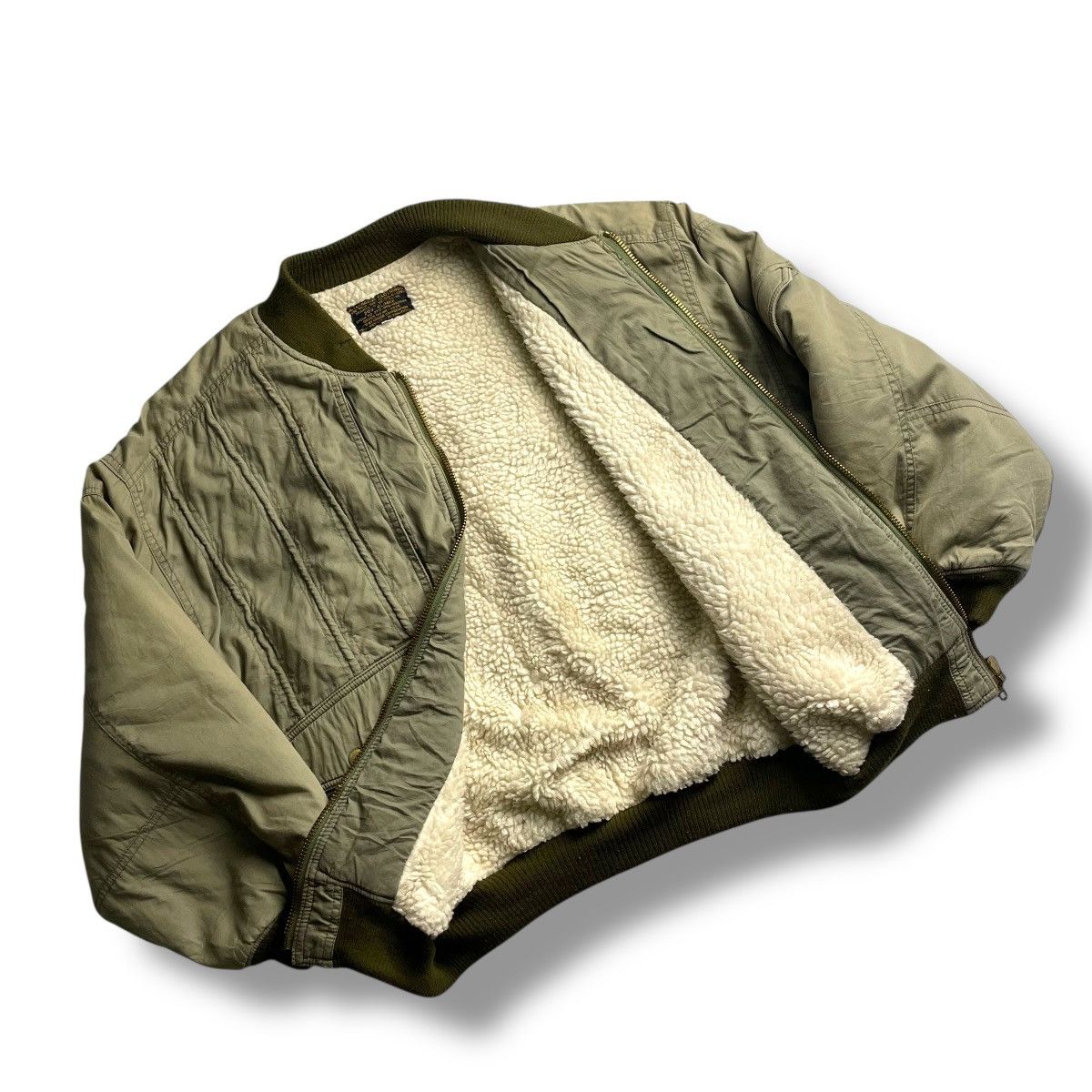 Buzz Rickson's 🇯🇵 VINTAGE 80s ALTERNATIVE MILITARY LINED SHERPA JACKET Size US M / EU 48-50 / 2 - 18 Thumbnail